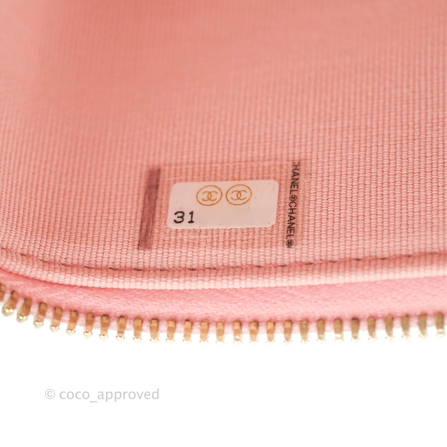Chanel Classic Vanity with Chain Pink Caviar Gold Hardware