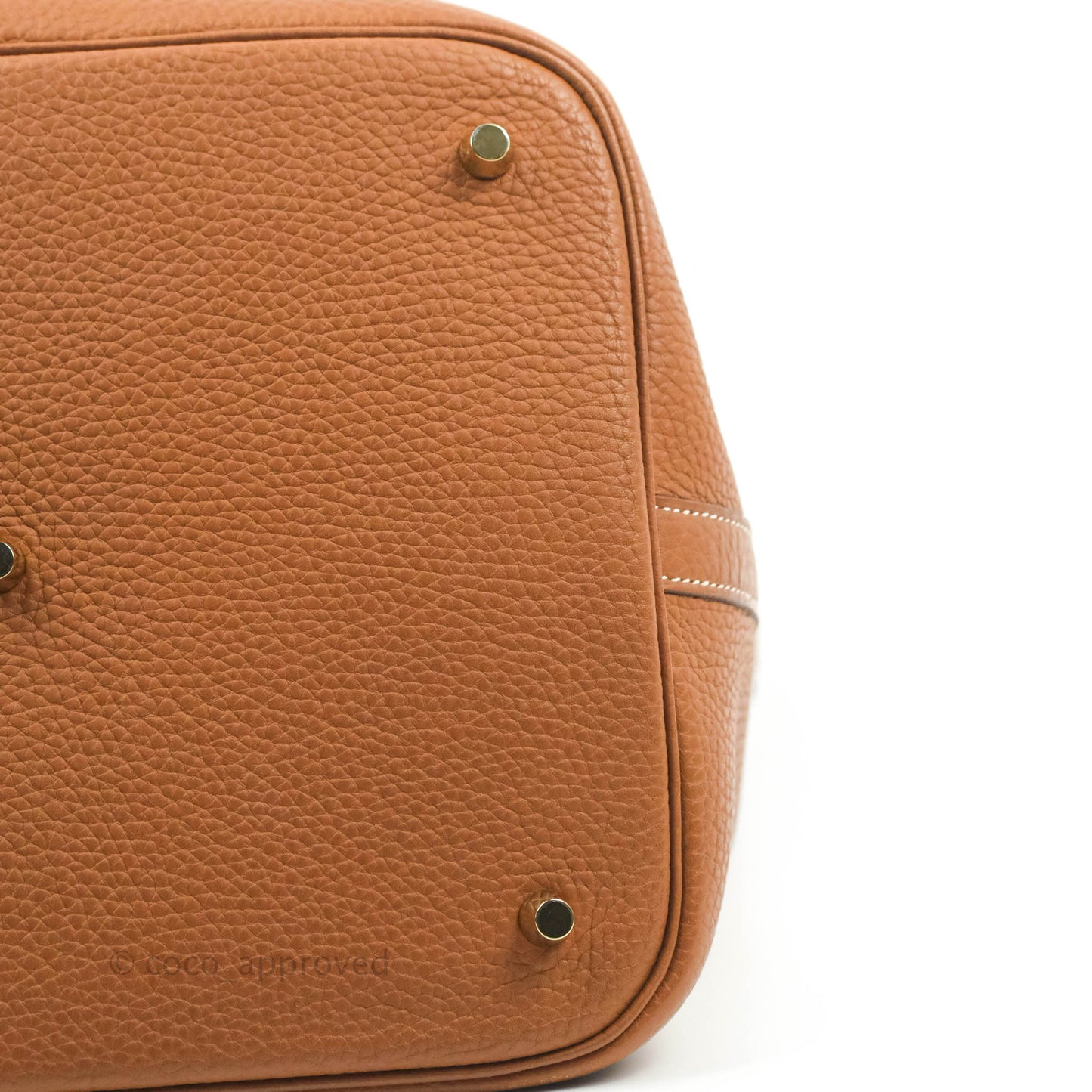 Hermès Picotin 26 GM Taurillon Clemence Gold Gold Hardware