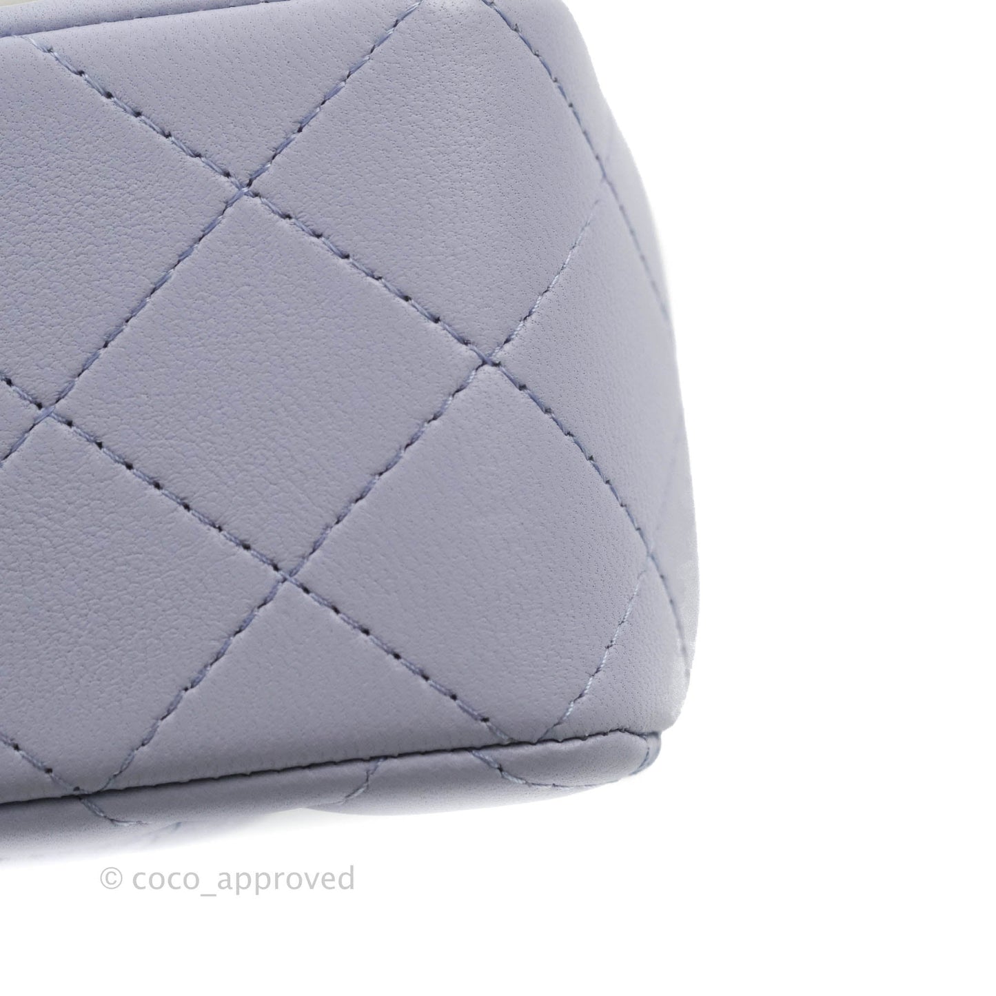Chanel Top Handle Mini Rectangular Flap Bag Lilac Lambskin Gold Hardware