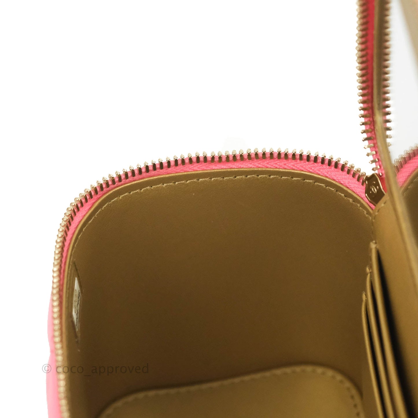 Chanel Vanity with Pearl Crush Chain Pink Lambskin Aged Gold Hardware
