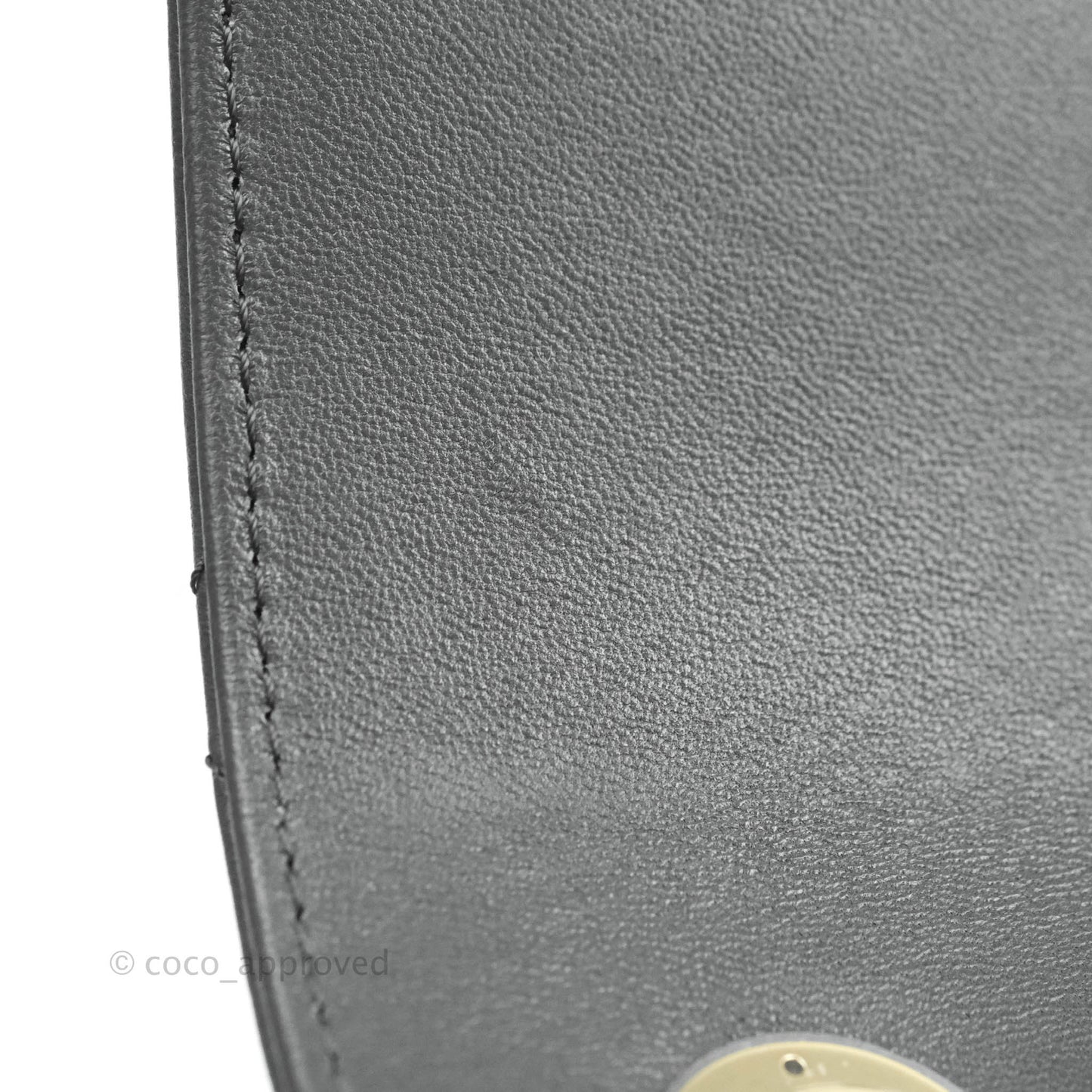 Chanel Small Quilted Trendy CC Dark Grey Lambskin Gold Hardware