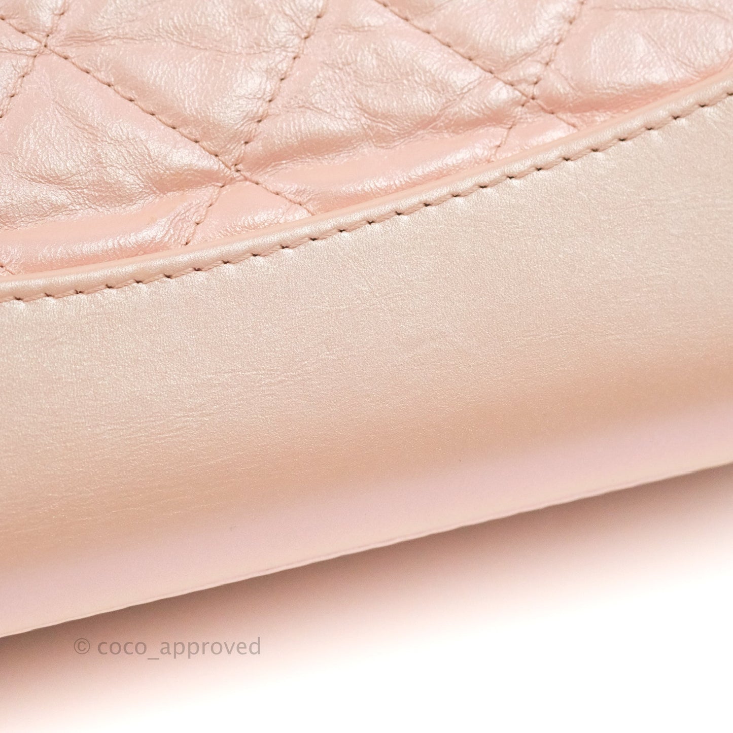 Chanel Small Gabrielle Backpack Iridescent Pink Aged Calfskin