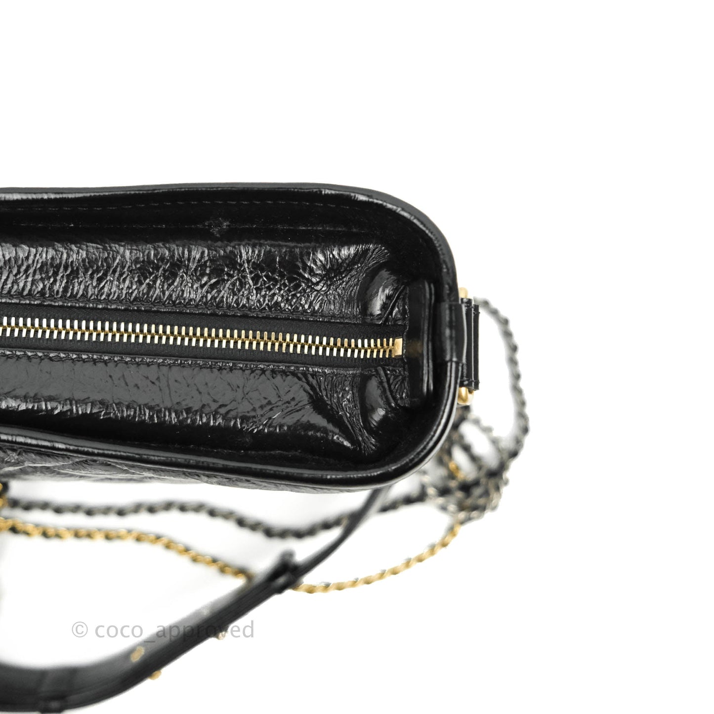 Chanel New Medium Gabrielle Hobo Black Shiny Aged Calfskin Mixed Hardware 20A