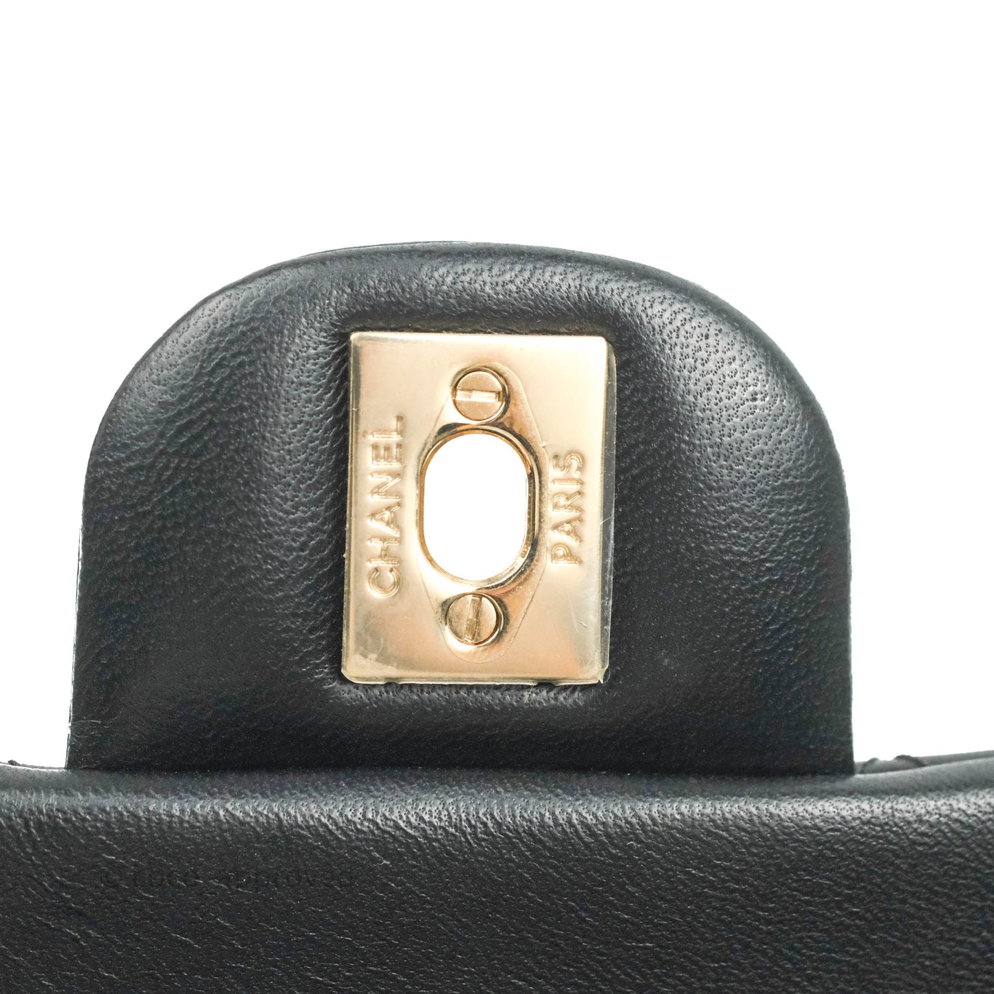 Chanel Quilted Mini Rectangular Black Lambskin Gold Hardware