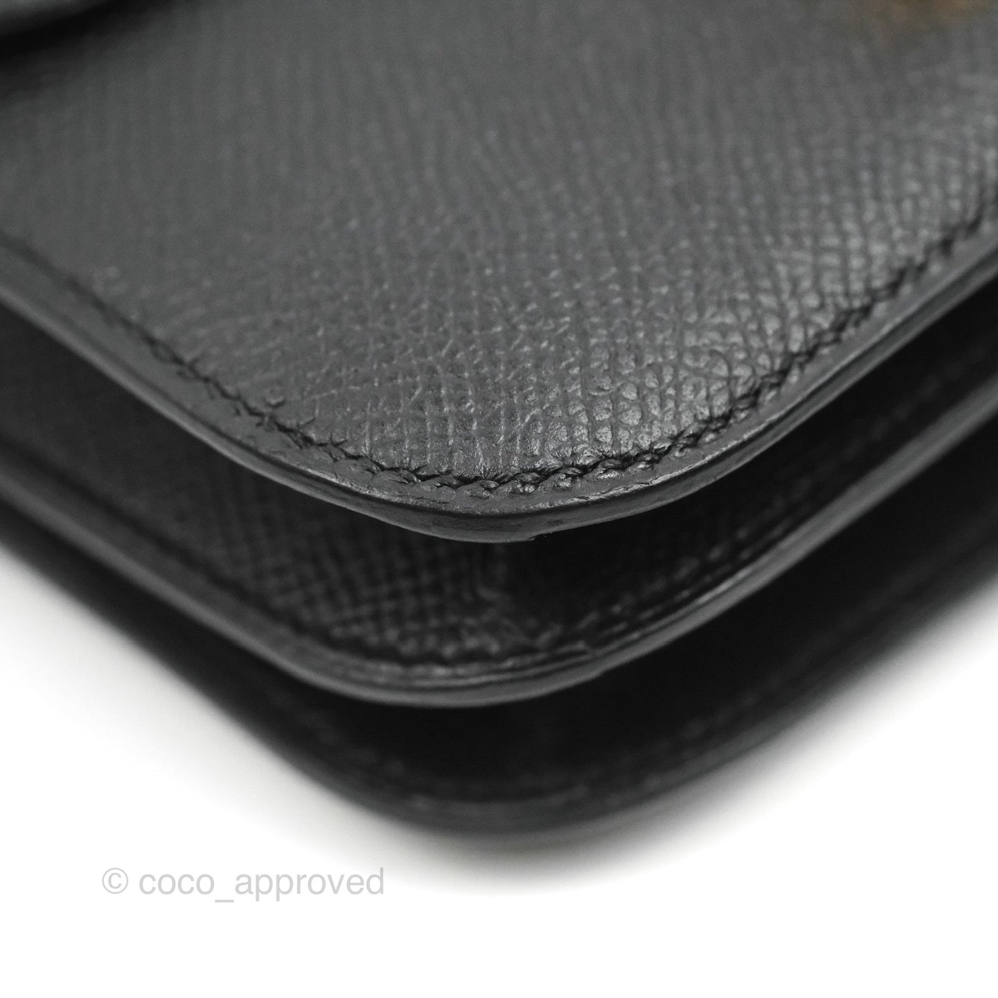 Hermès Constance Mini 18cm Black Epsom Rose Gold Hardware