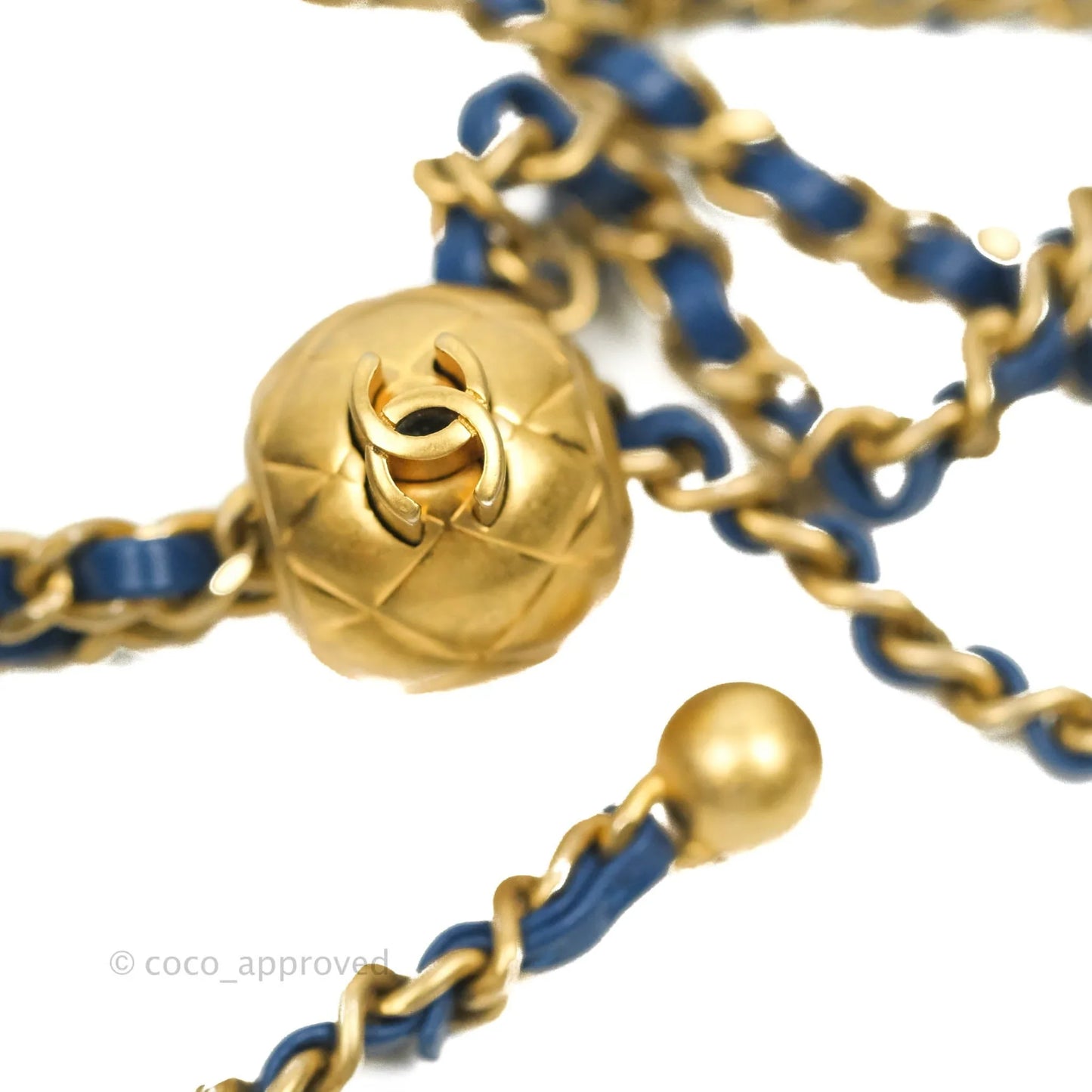 Chanel Quilted Mini Rectangular Pearl Crush Blue Lambskin Aged Gold Hardware