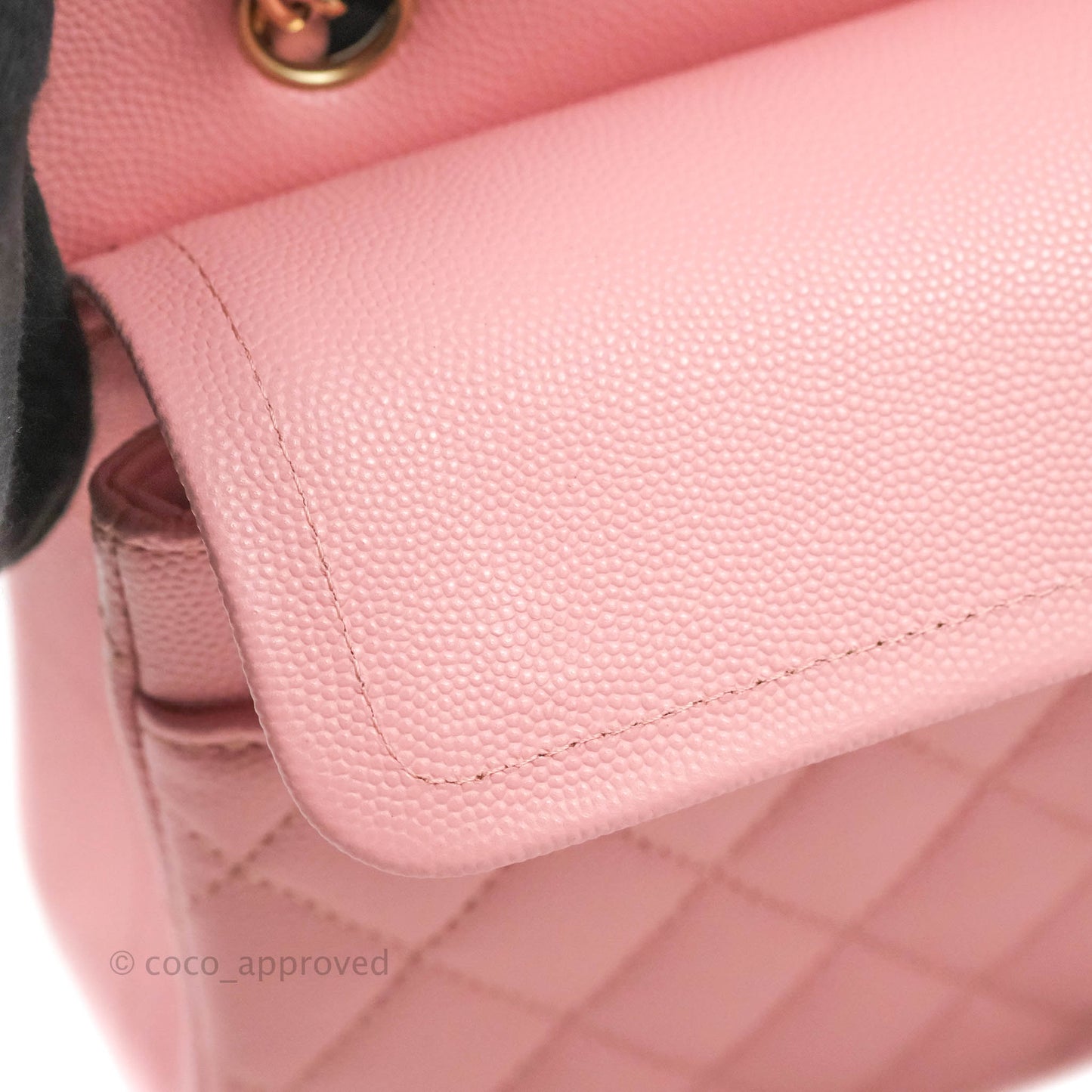 Chanel Classic Small S/M Flap Pink Caviar Gold Hardware 22C