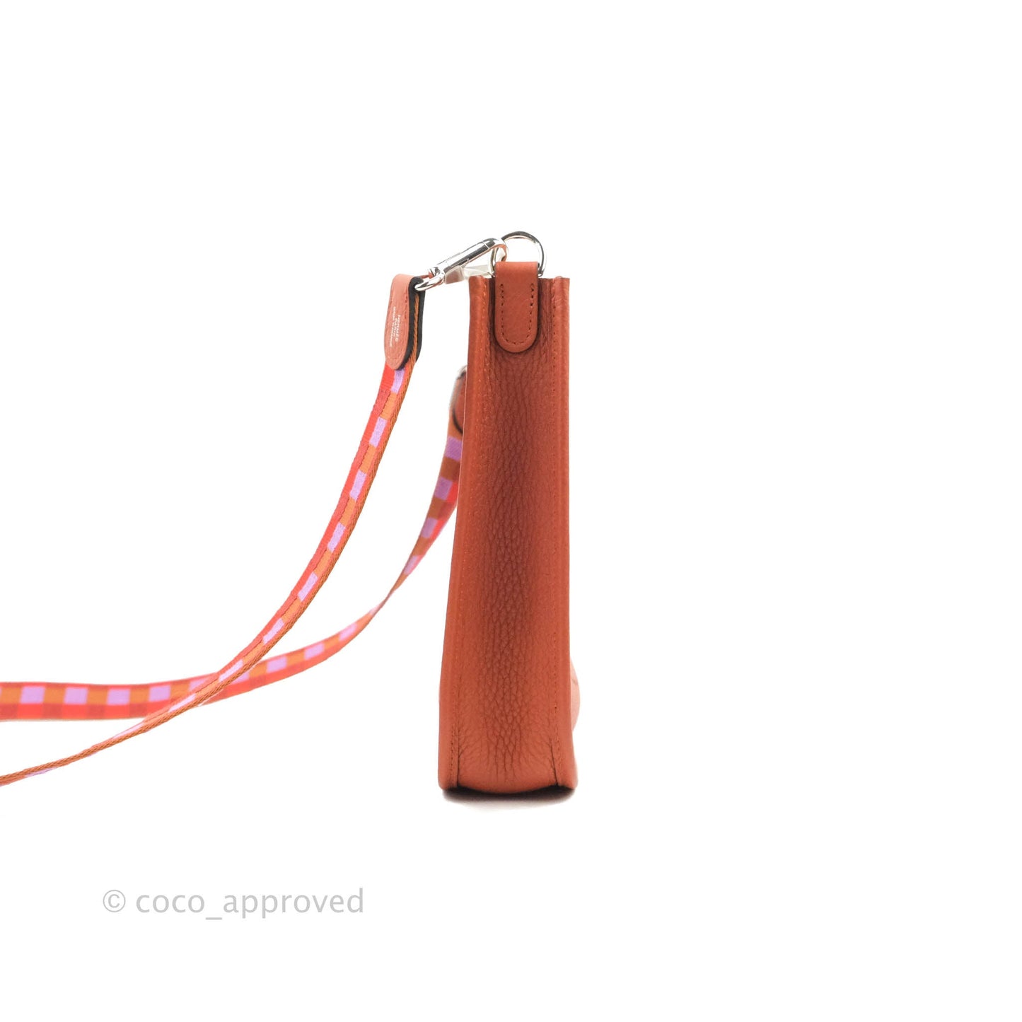 Hermès Mini Evelyne 16 Brick Clemence Palladium Hardware