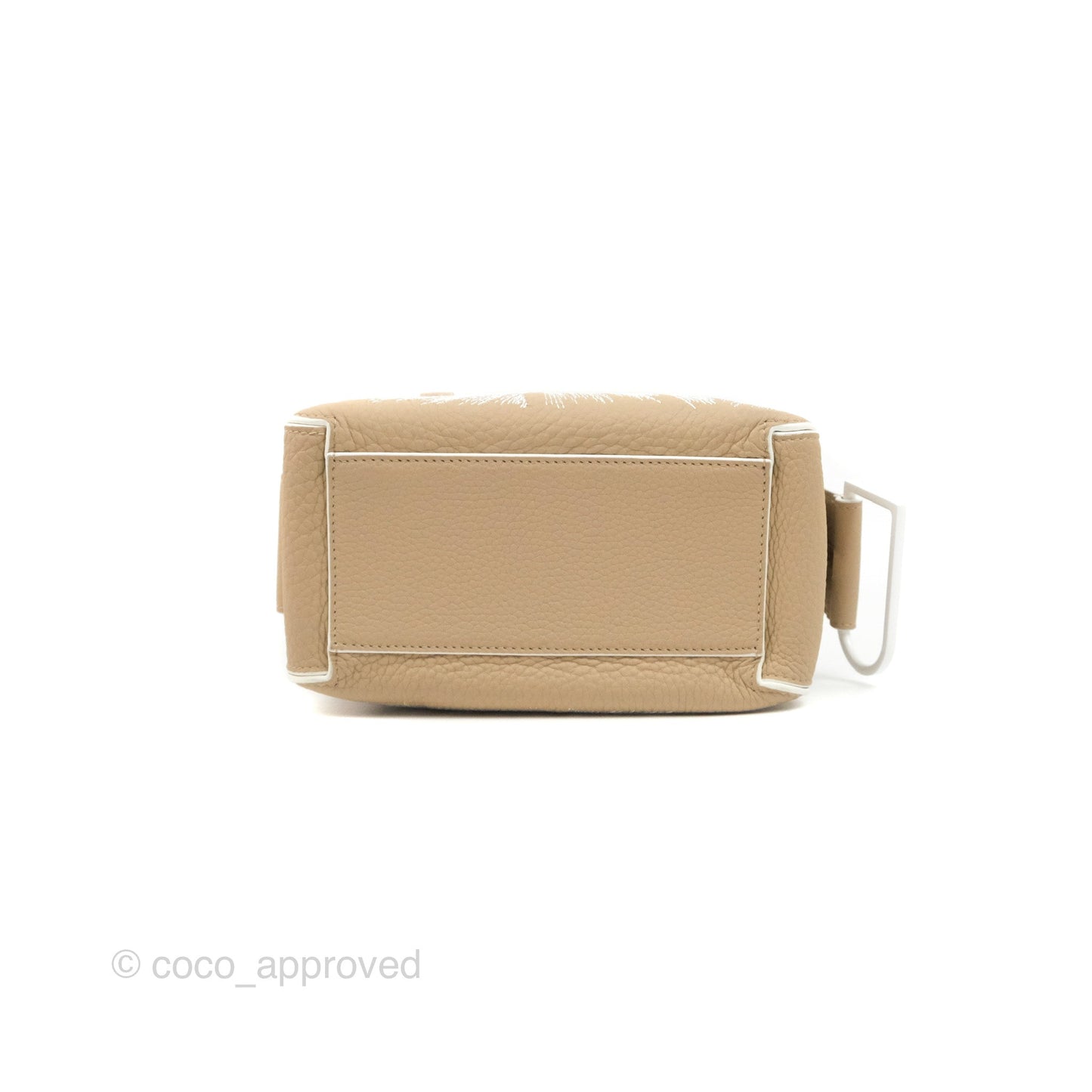 Delvaux Cool Box Mini Taurillon Soft Grained Calfskin Sand Broderies