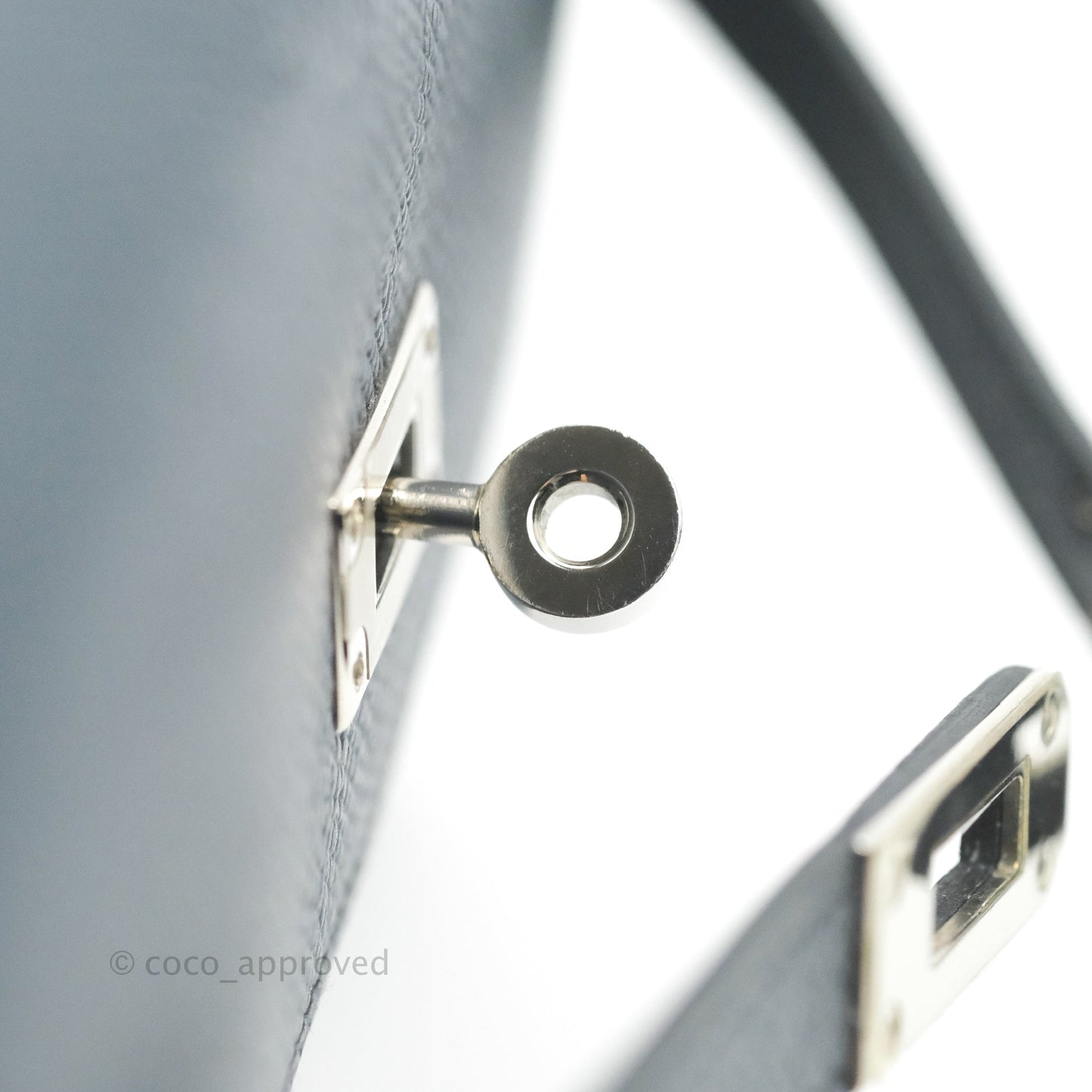 Hermès Epsom Kelly To Go Wallet Midnight Blue Palladium Hardware