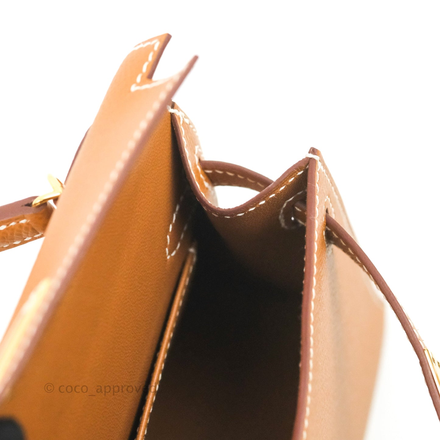 Hermès Mini Kelly II Gold Epsom Gold Hardware
