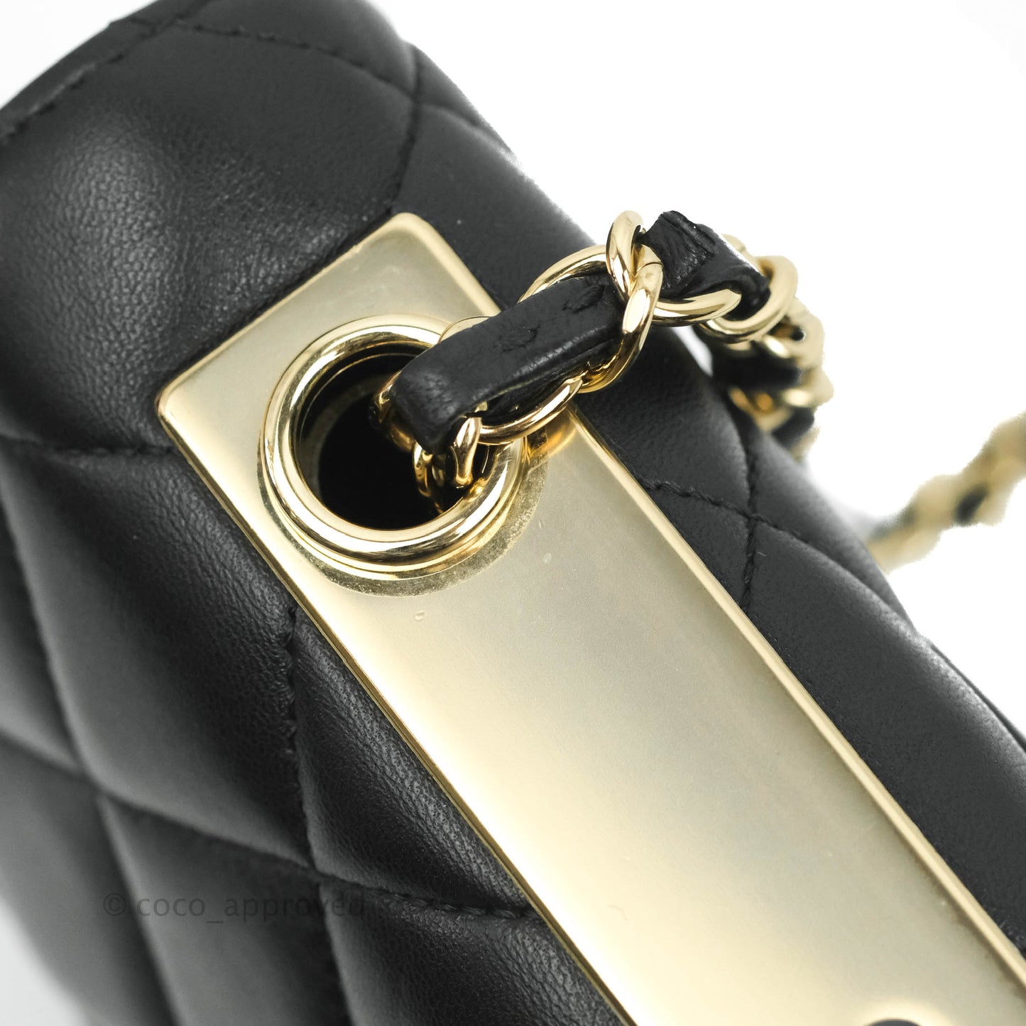 Chanel Trendy CC Flap Bag Black Lambskin Gold Hardware