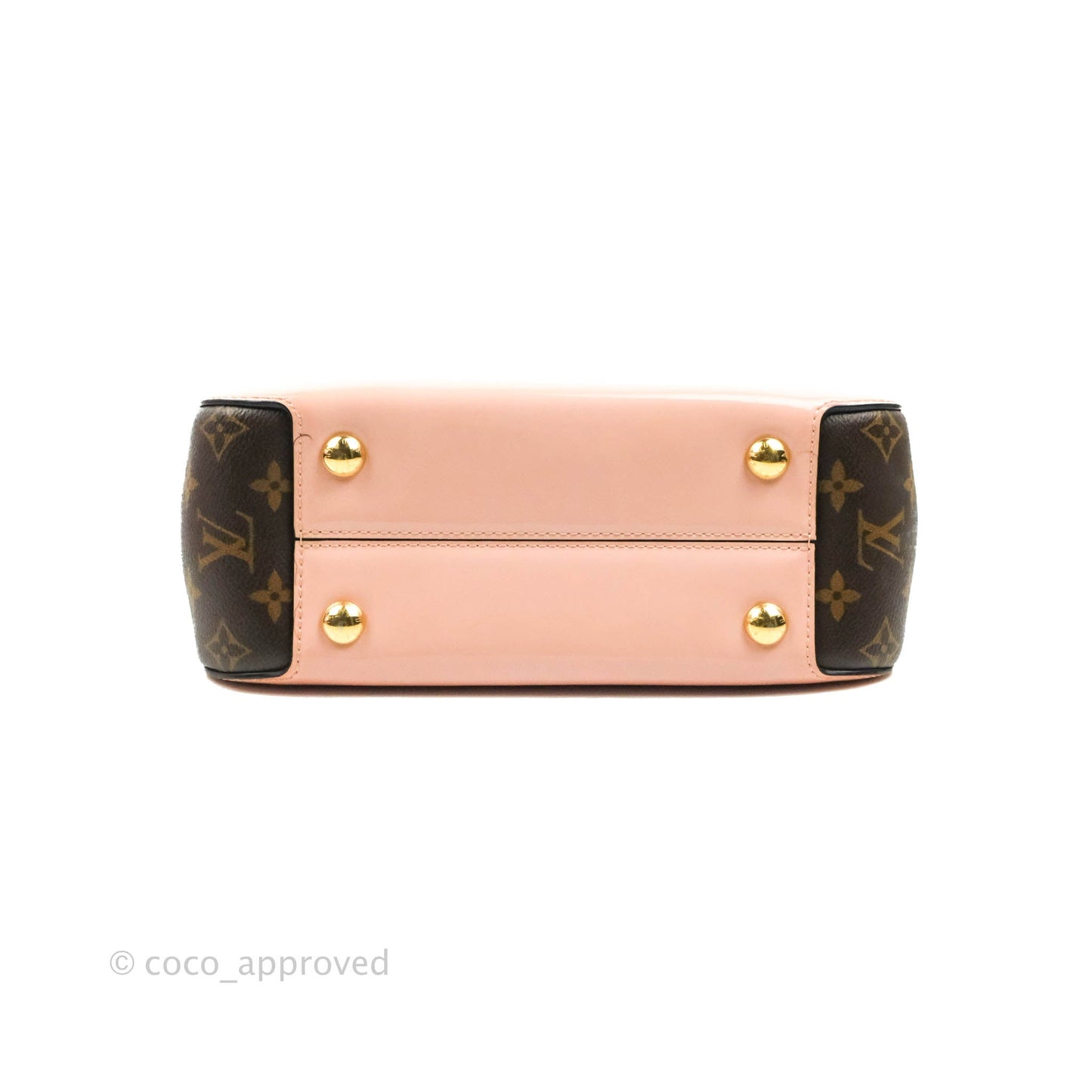 Louis Vuitton Cherrywood PM Handbag Patent Monogram Canvas