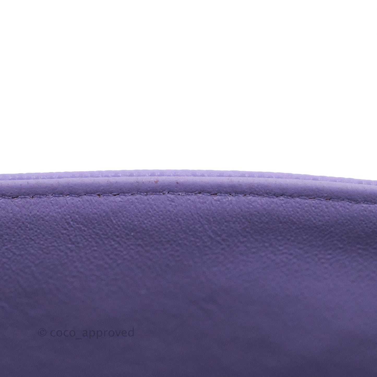 Chanel Small Classic Quilted Flap Purple Caviar Gold Hardware 20S