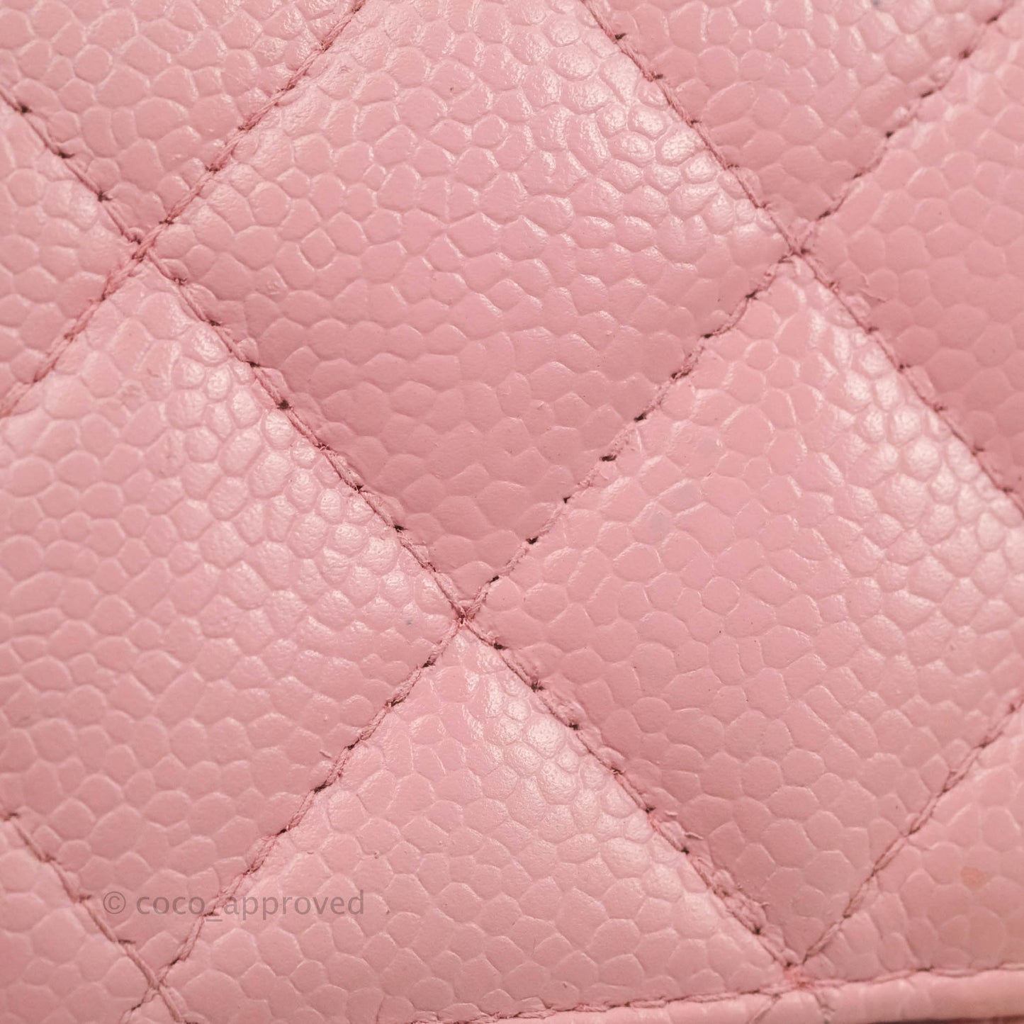 Chanel Quilted Vintage Mini Square Flap Pink Caviar Pink Hardware