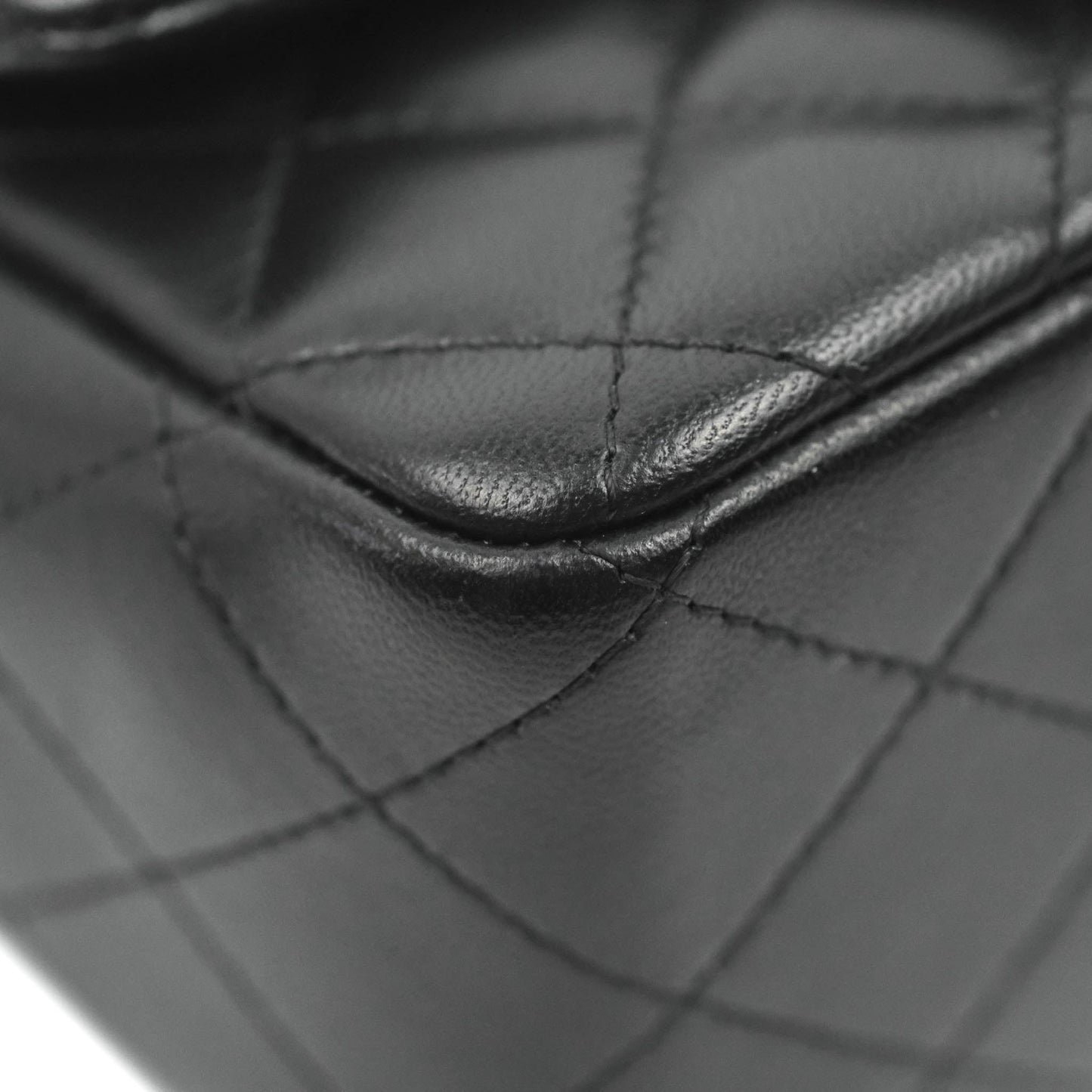 Chanel Mini Square Black Lambskin Gold Hardware