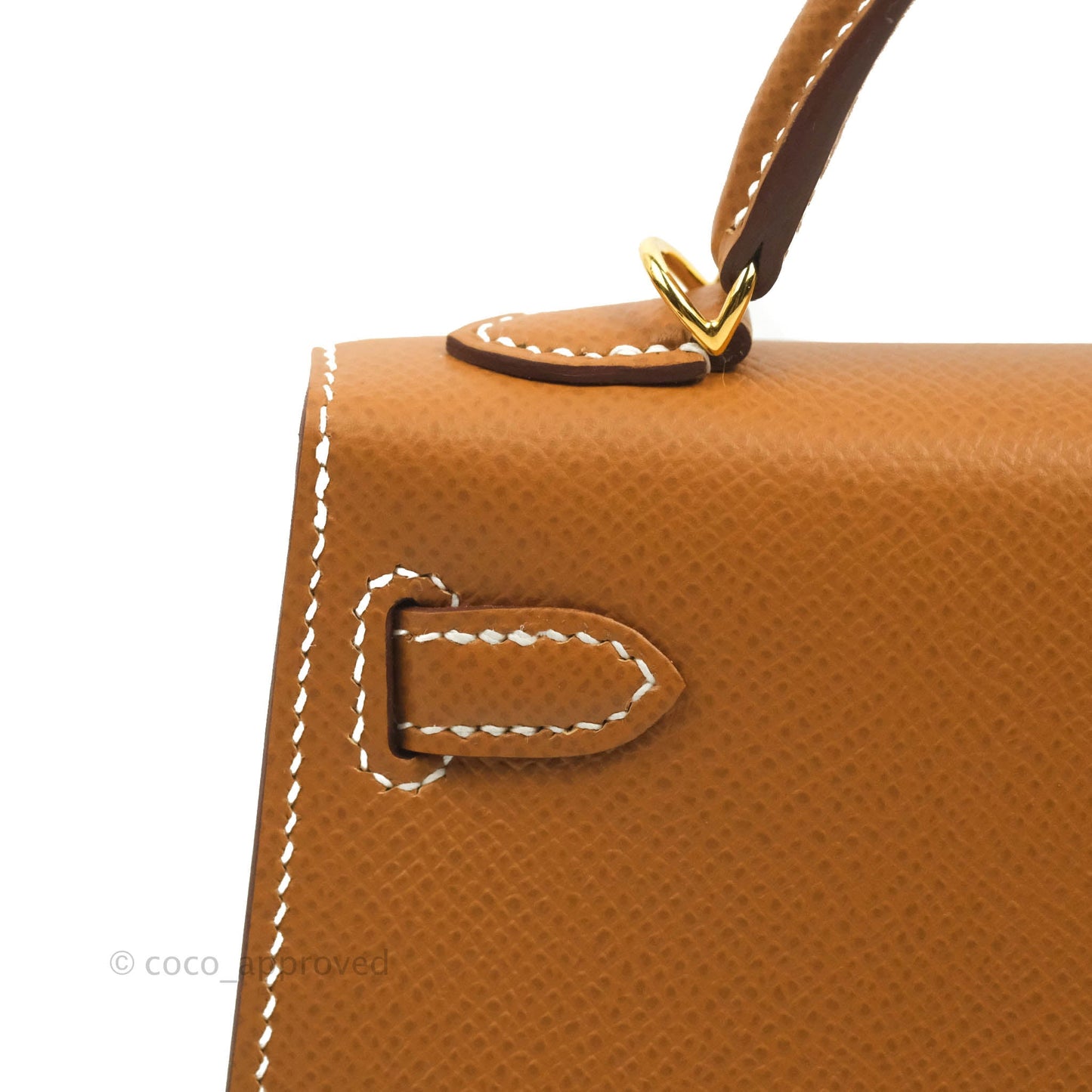 Hermès Mini Kelly II Gold Epsom Gold Hardware