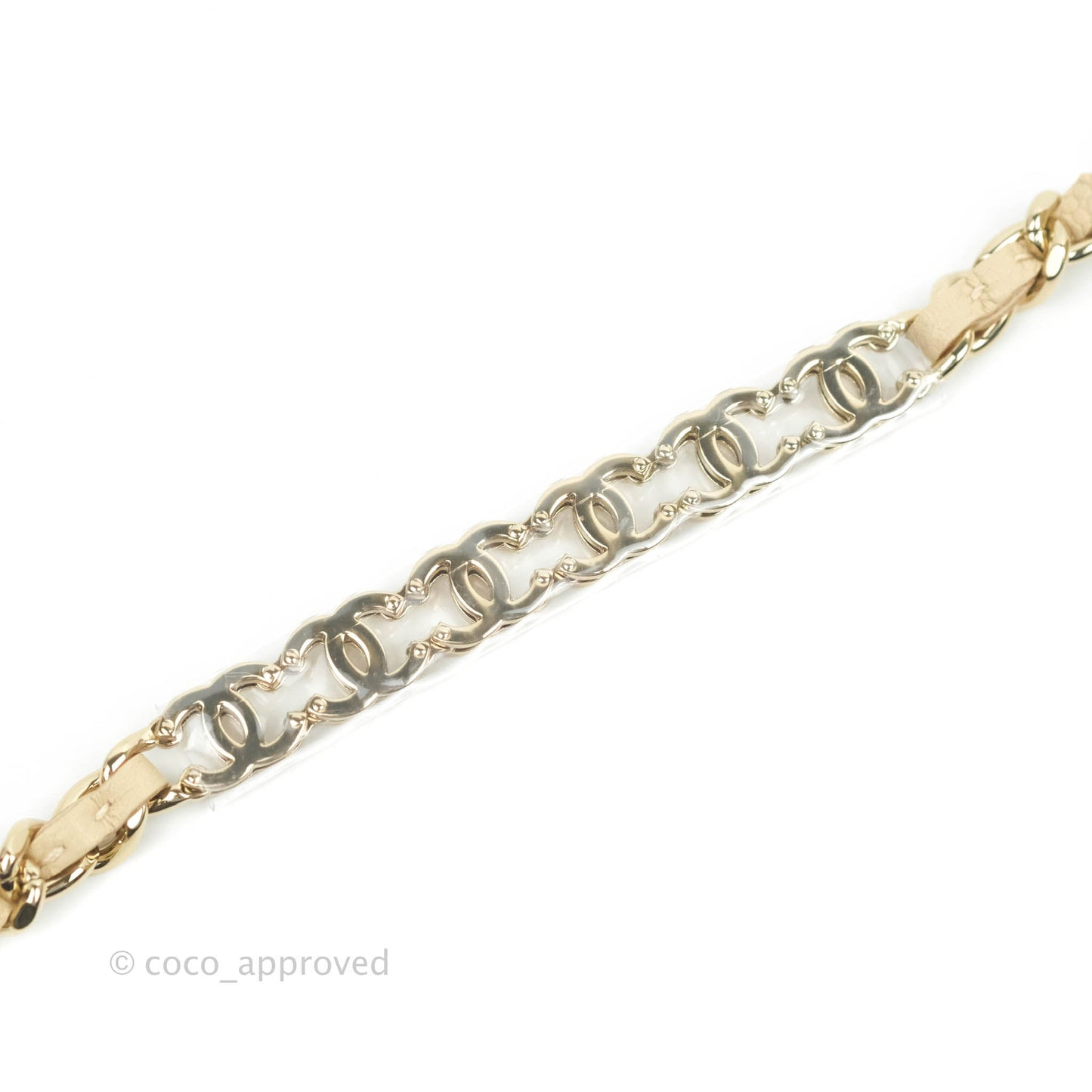Chanel Vanity with CC Chain Light Beige Caviar Gold Hardware