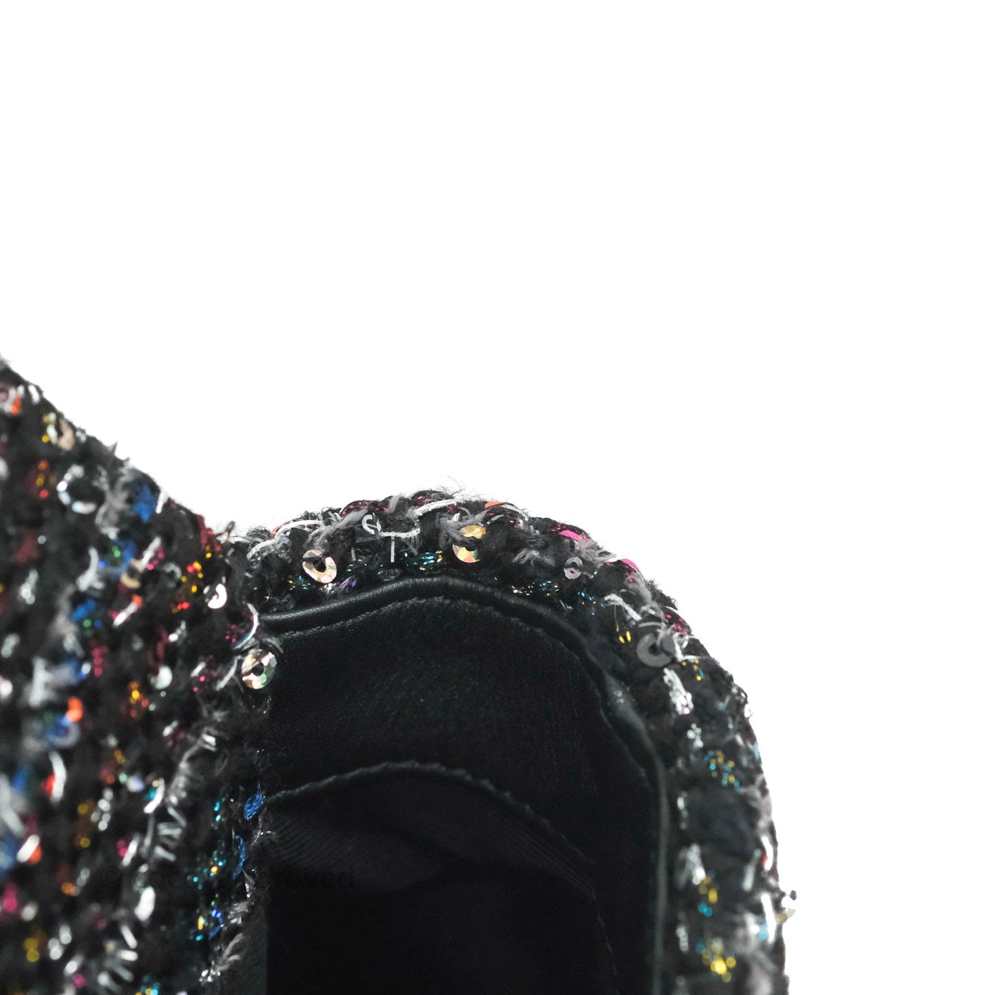 Chanel 19 Tweed Sequin Quilted Flap Black Multicolor