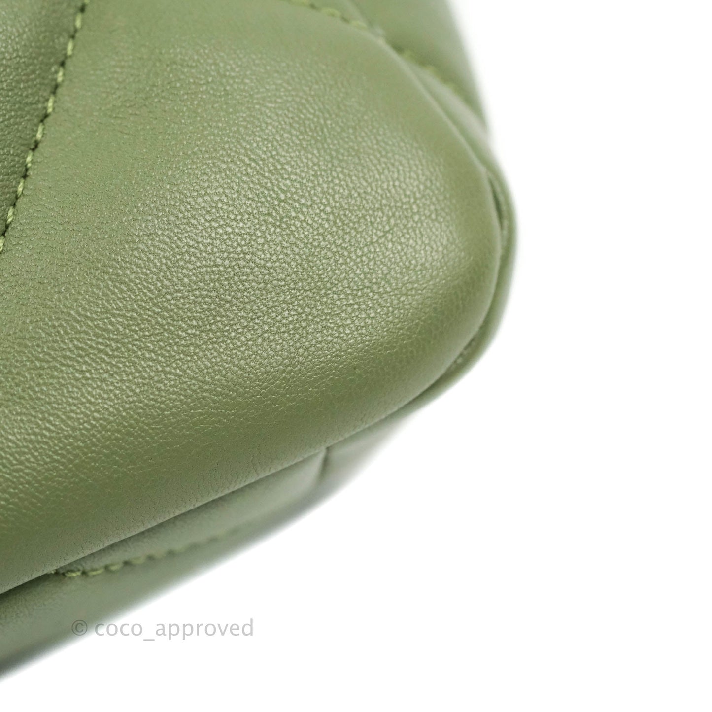 Chanel 19 Small Olive Green Mixed Hardware