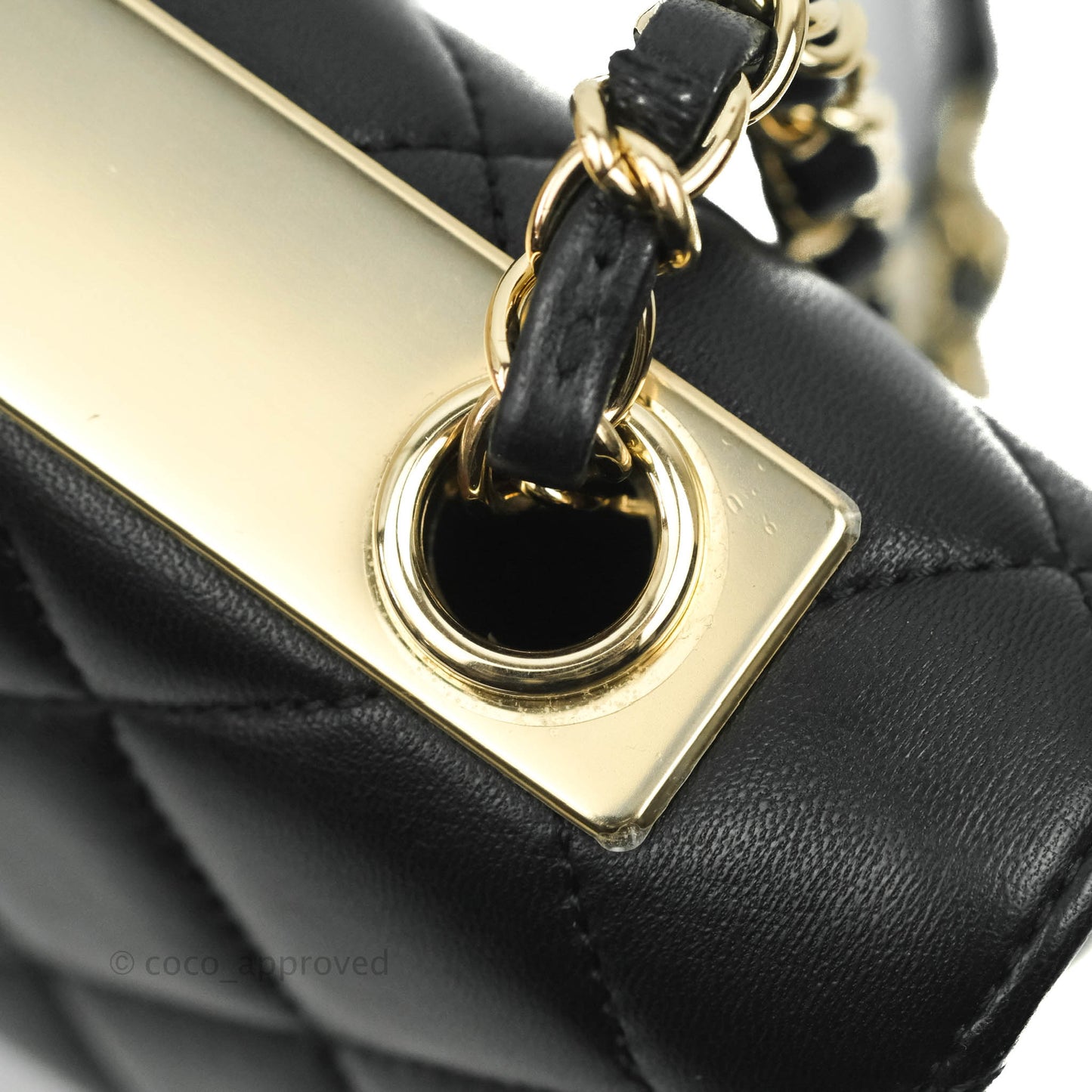 Chanel Trendy CC Flap Bag Black Lambskin Gold Hardware