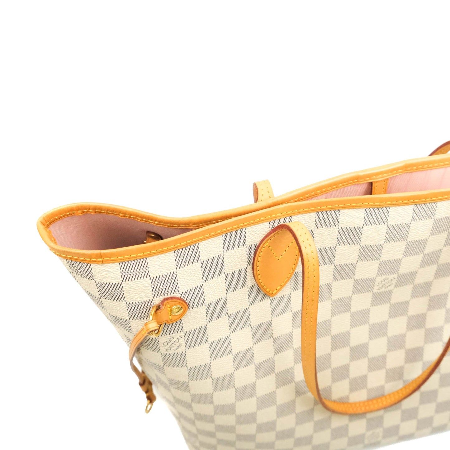 LV Neverfull MM Damier Azur Canvas Tote Bag