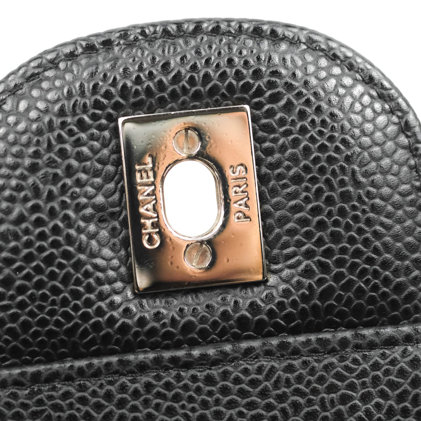 Chanel Jumbo Single Flap Black Caviar Silver Hardware