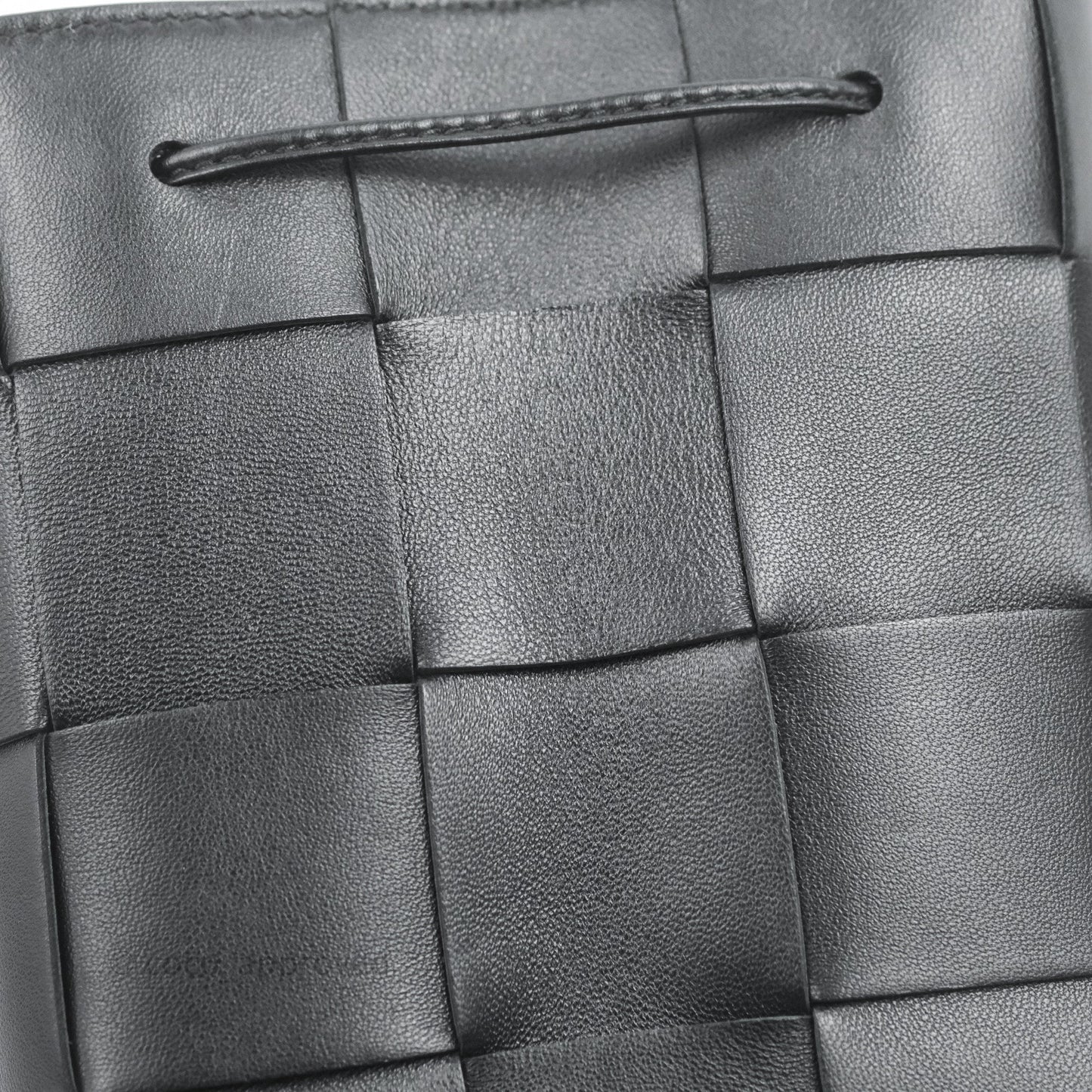 Bottega Veneta Small Cassette Bucket Bag Black Lambskin