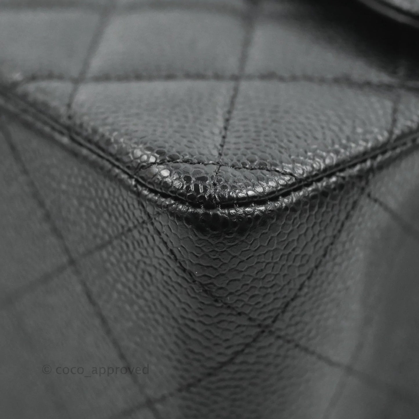 Chanel Jumbo Double Flap Black Caviar Gold Hardware