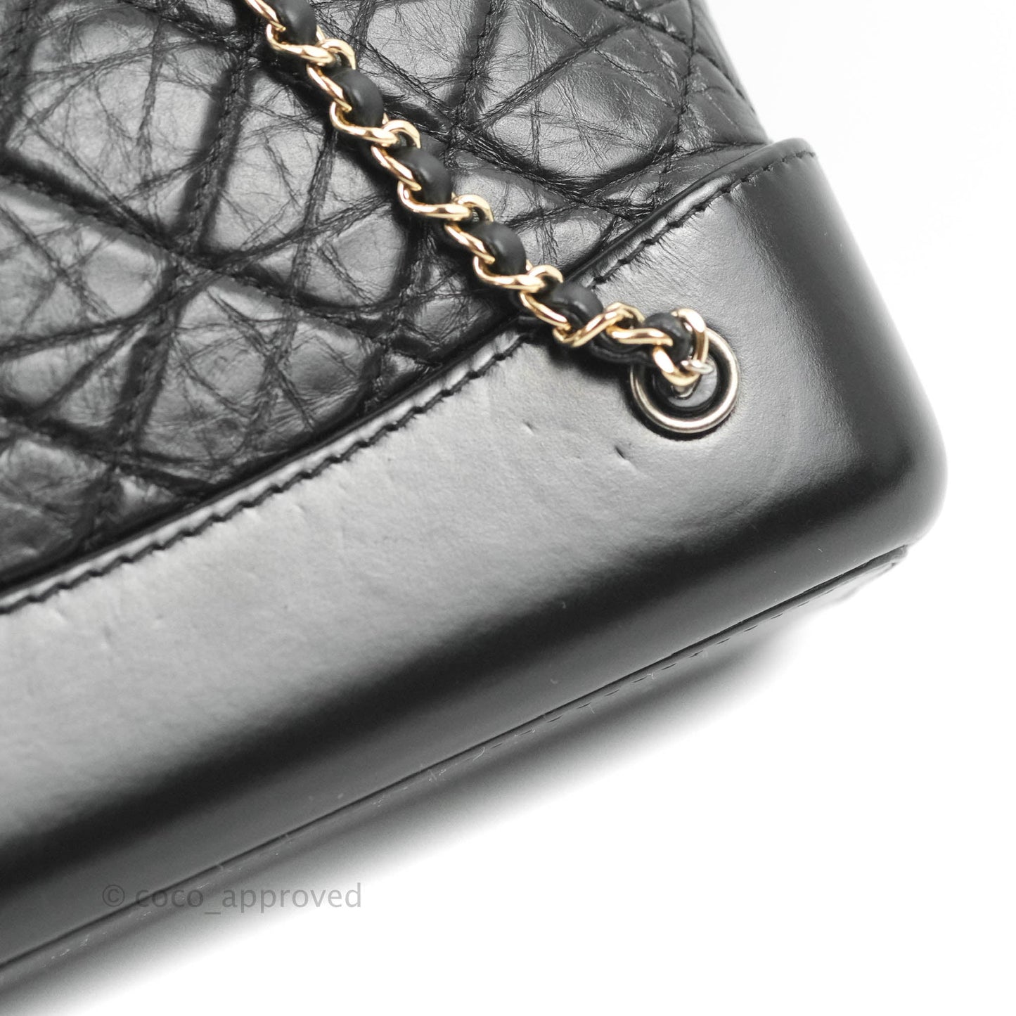 Chanel Small Gabrielle Backpack Black Aged Calfskin