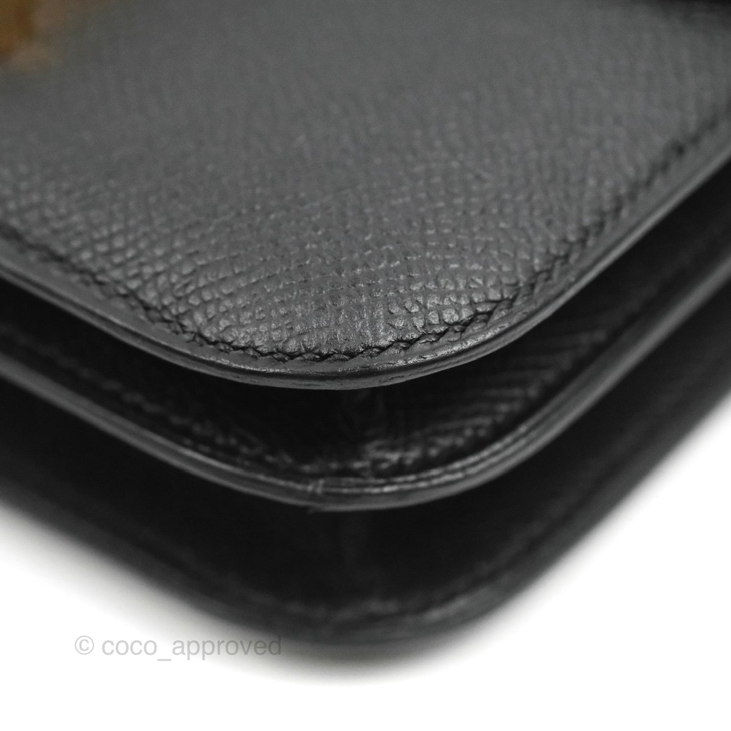 Hermès Constance Mini 18cm Black Epsom Rose Gold Hardware