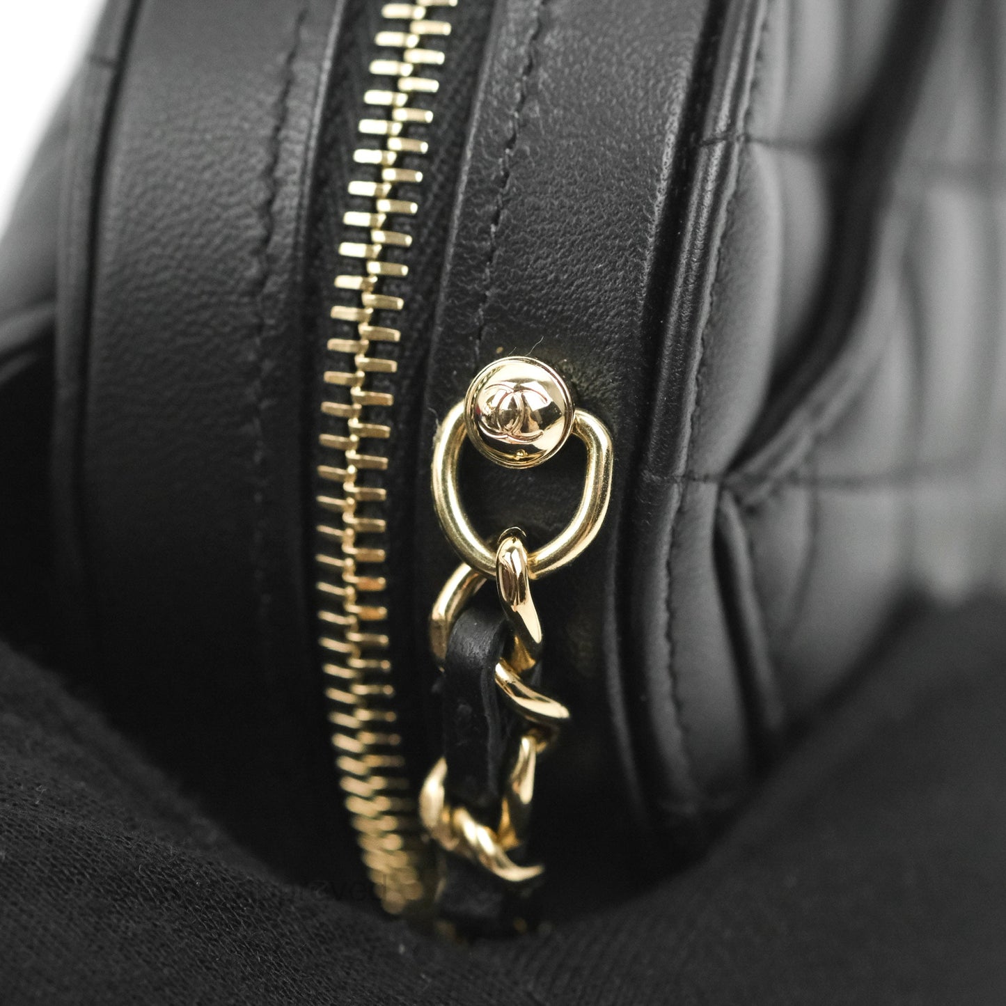 Chanel Small Heart Bag Black Lambskin Gold Hardware 22S