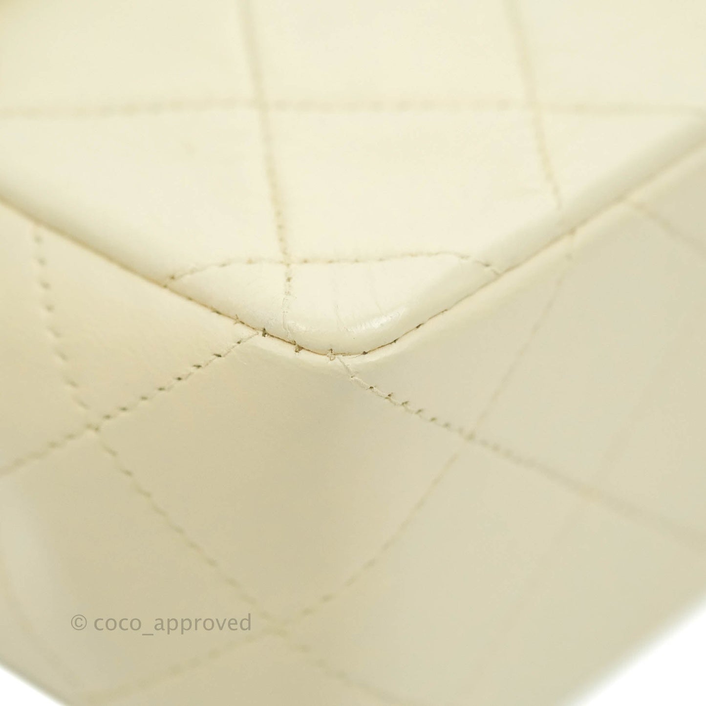Chanel Vintage Mini Square Beige Lambskin 24K Gold Hardware