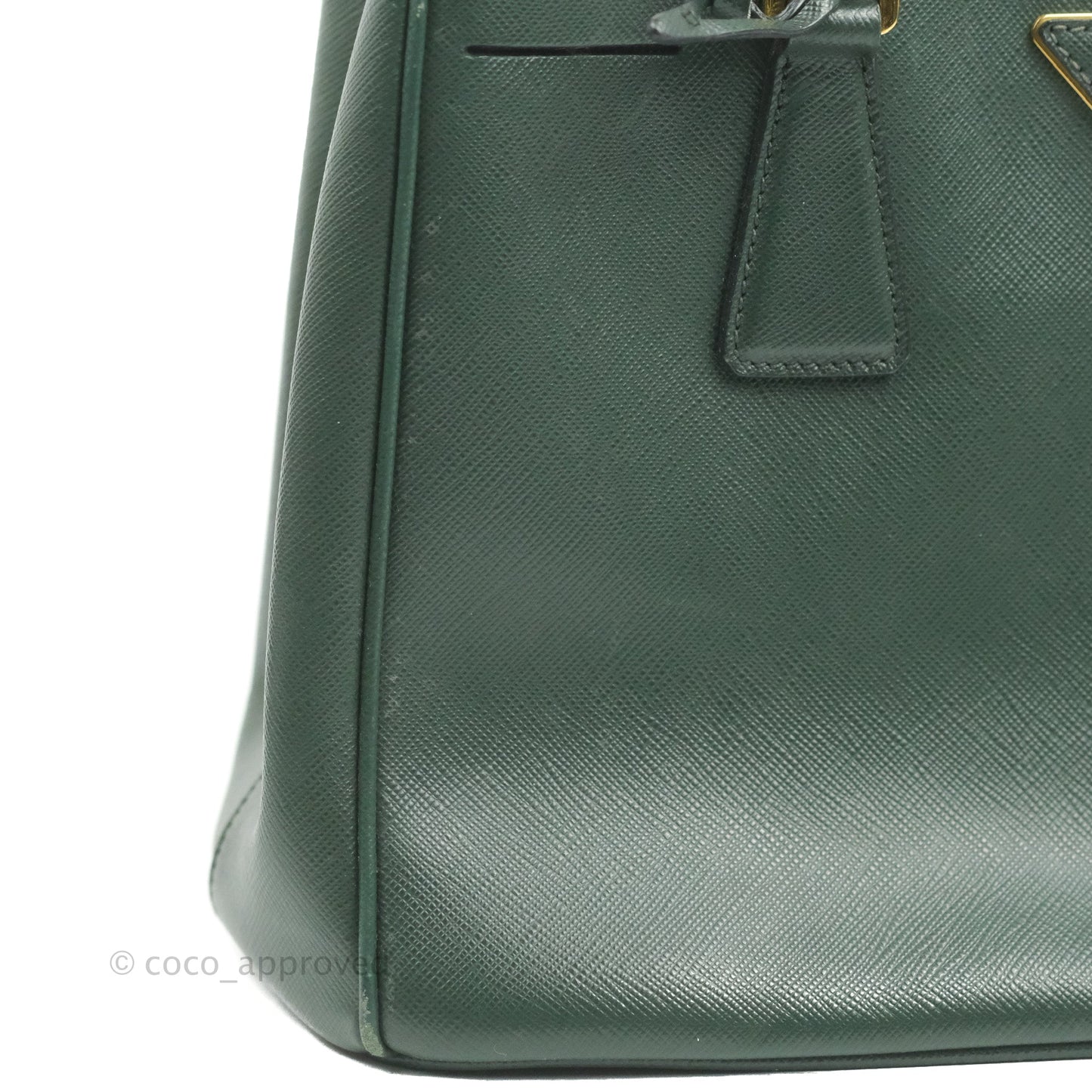 Prada Small Saffiano Lux Galleria Bag Emerald