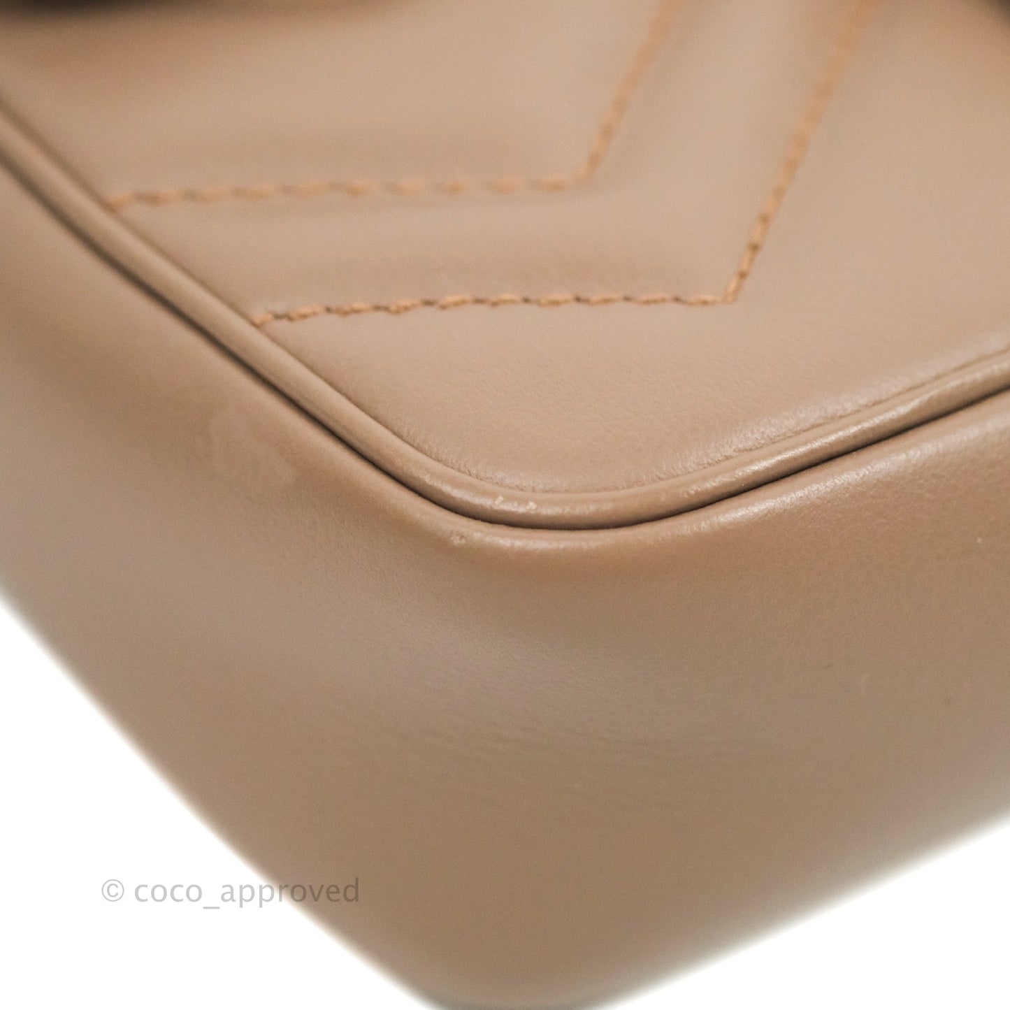 Gucci GG Marmont Matelassé Leather Super Mini Bag Dusty Pink