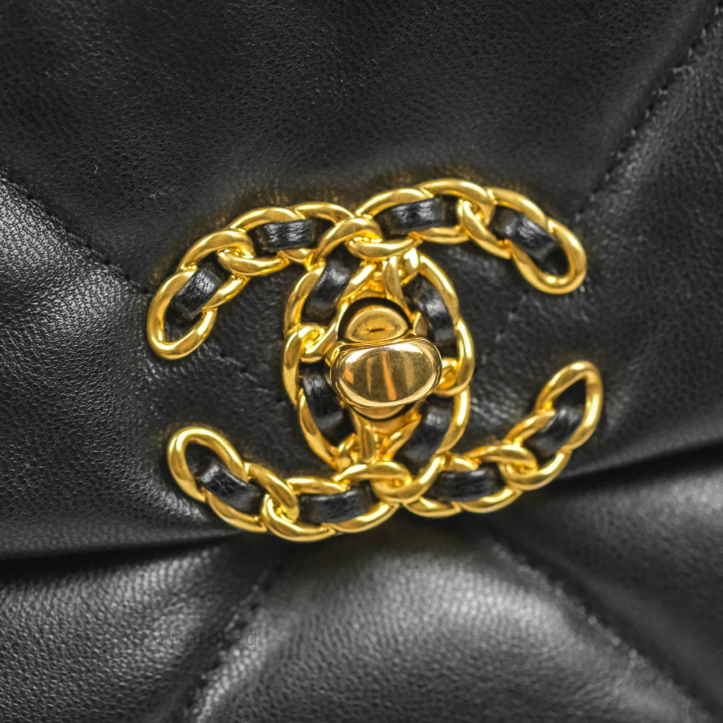 Chanel 19 Small Black Goatskin Mixed Hardware 20B
