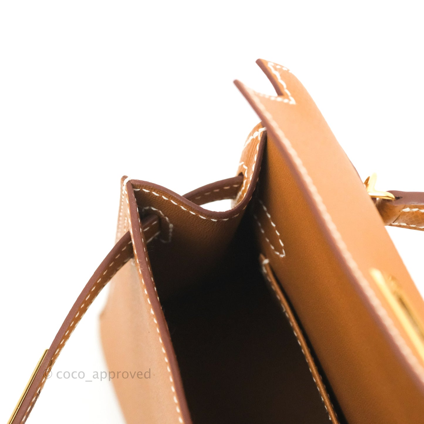 Hermès Mini Kelly II Gold Epsom Gold Hardware
