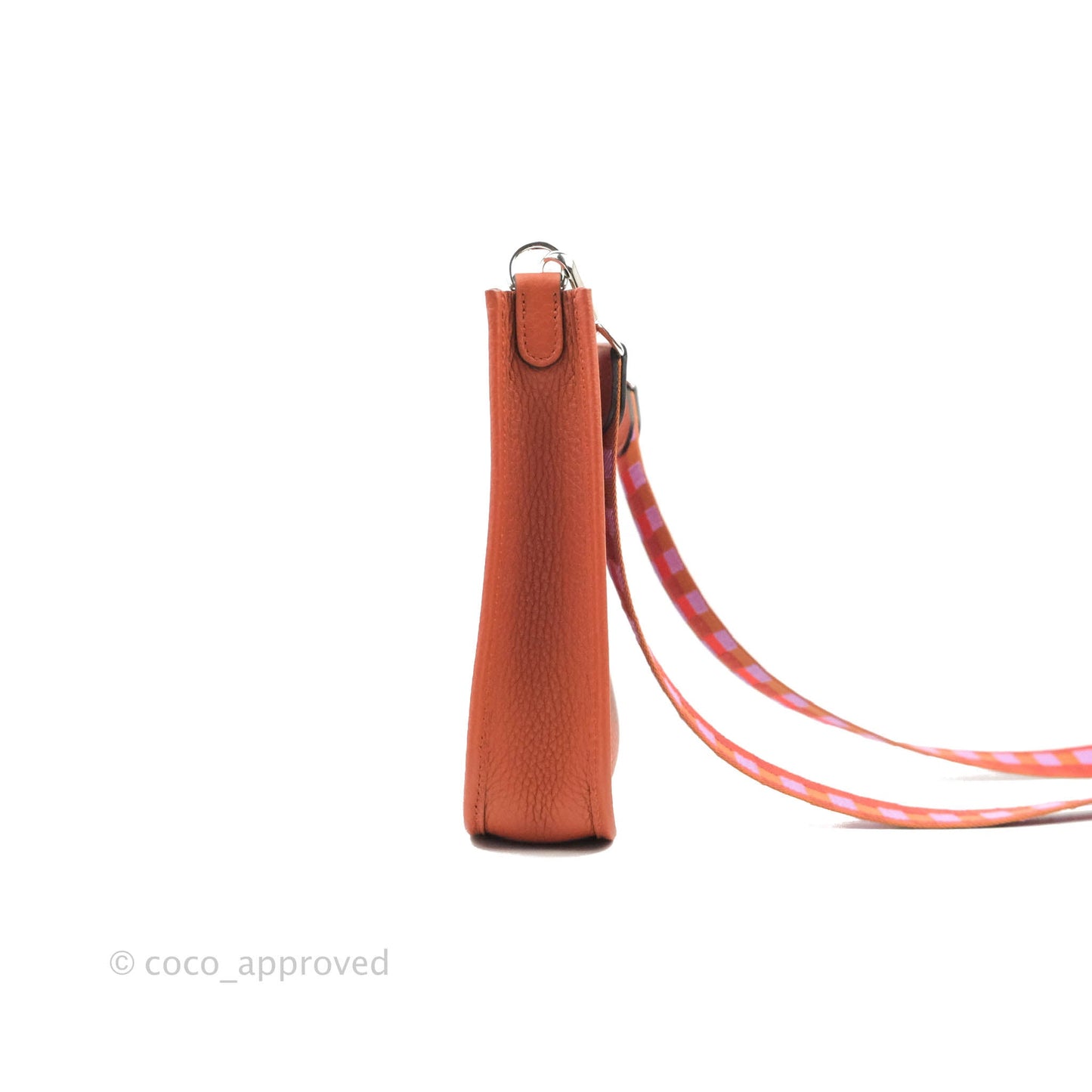 Hermès Mini Evelyne 16 Brick Clemence Palladium Hardware