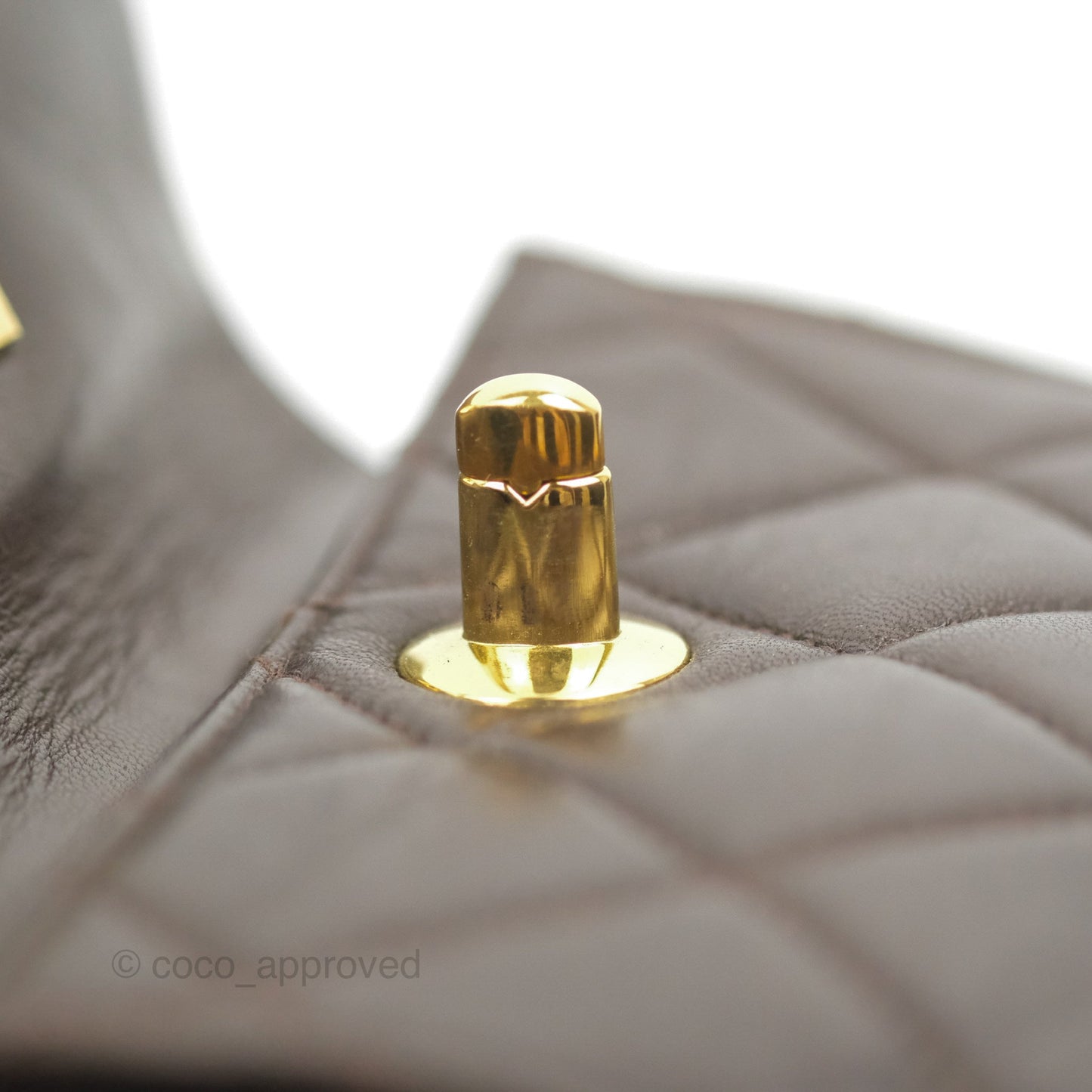 Chanel Vintage CC Duma Backpack Brown Lambskin 24K Gold Hardware