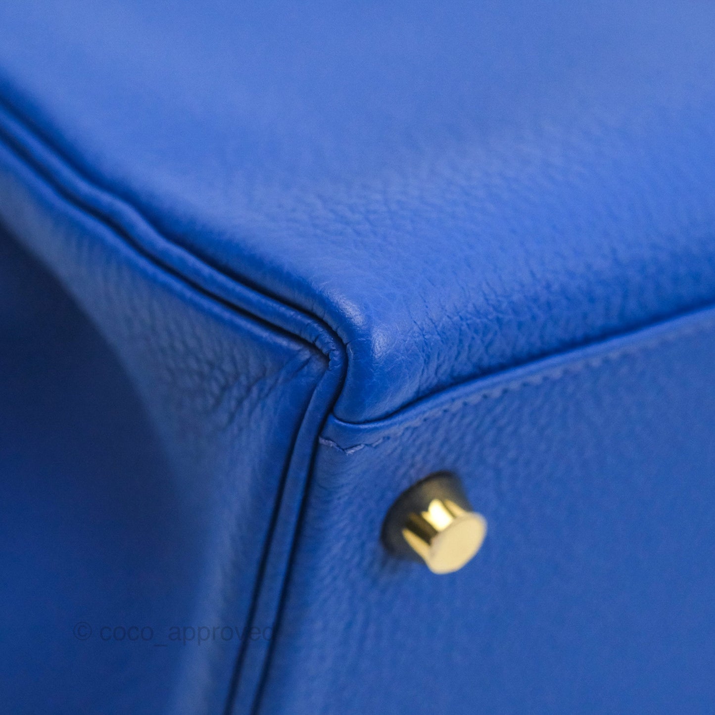 Hermès Kelly Retourne 28 Bleu Royal Togo Gold Hardware