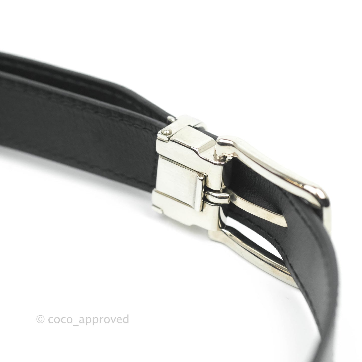 Chanel Quilted Belt Bum Bag Black Calfskin Silver Hardware (Uniform)
