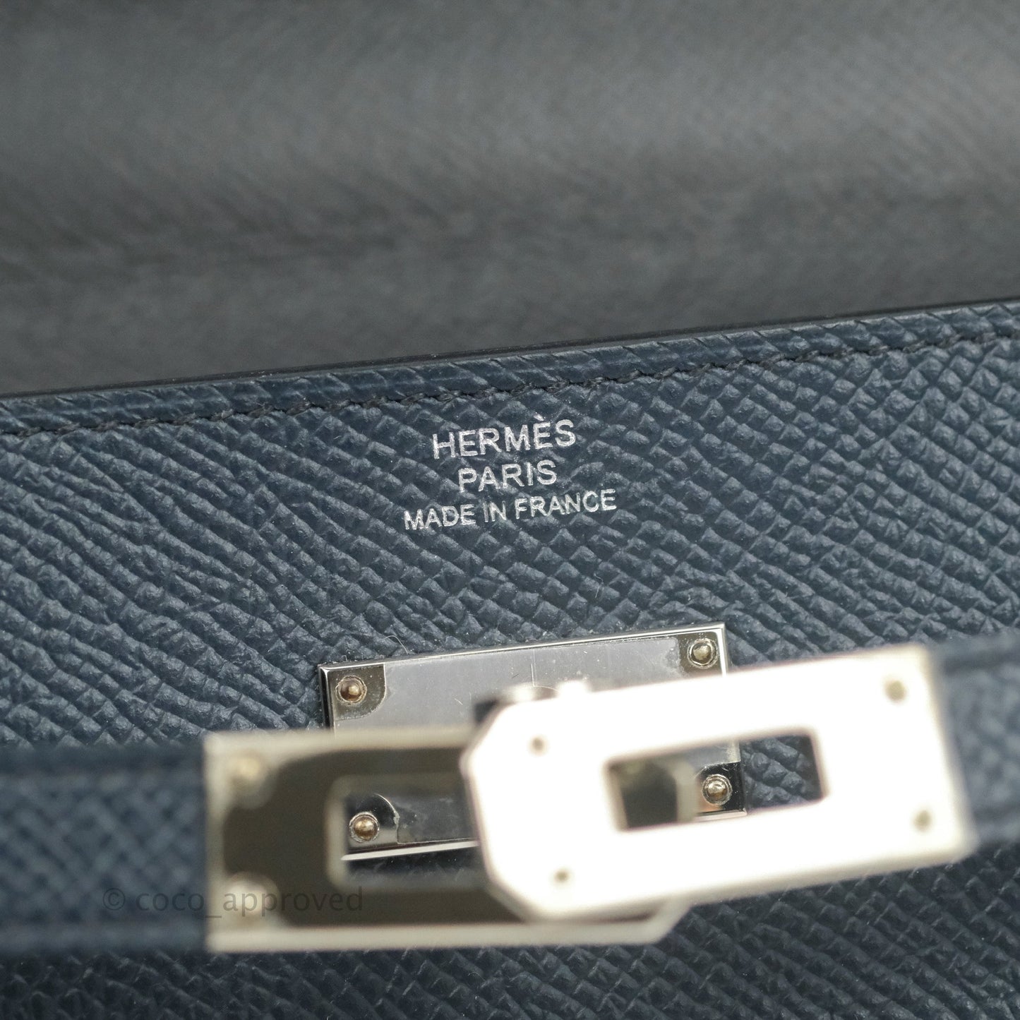 Hermès Epsom Kelly To Go Wallet Midnight Blue Palladium Hardware