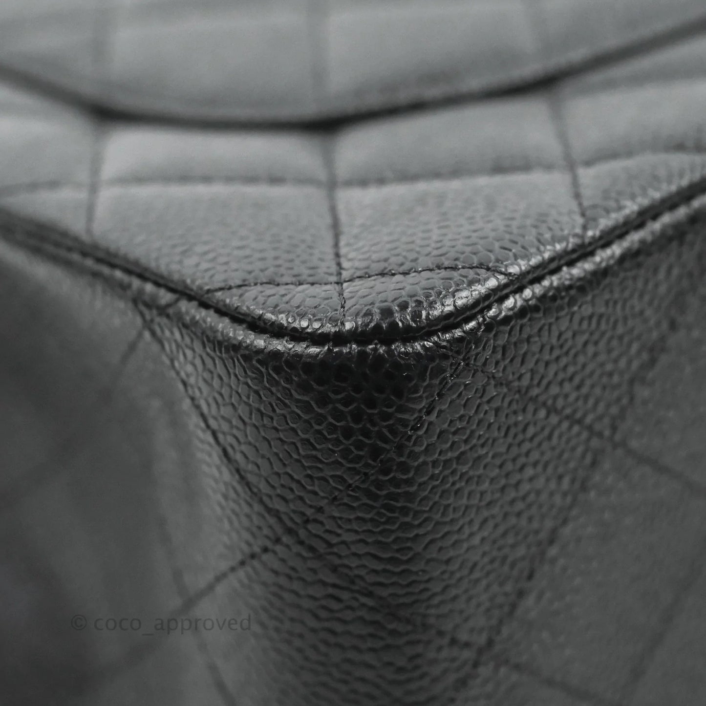Chanel Jumbo Double Flap Black Caviar Gold Hardware