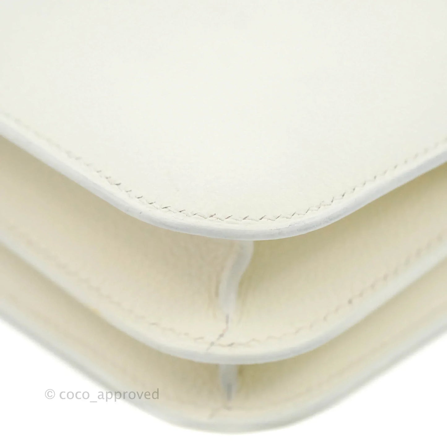 Hermès Constance HSS Mini 18cm White Evercolor Palladium Hardware