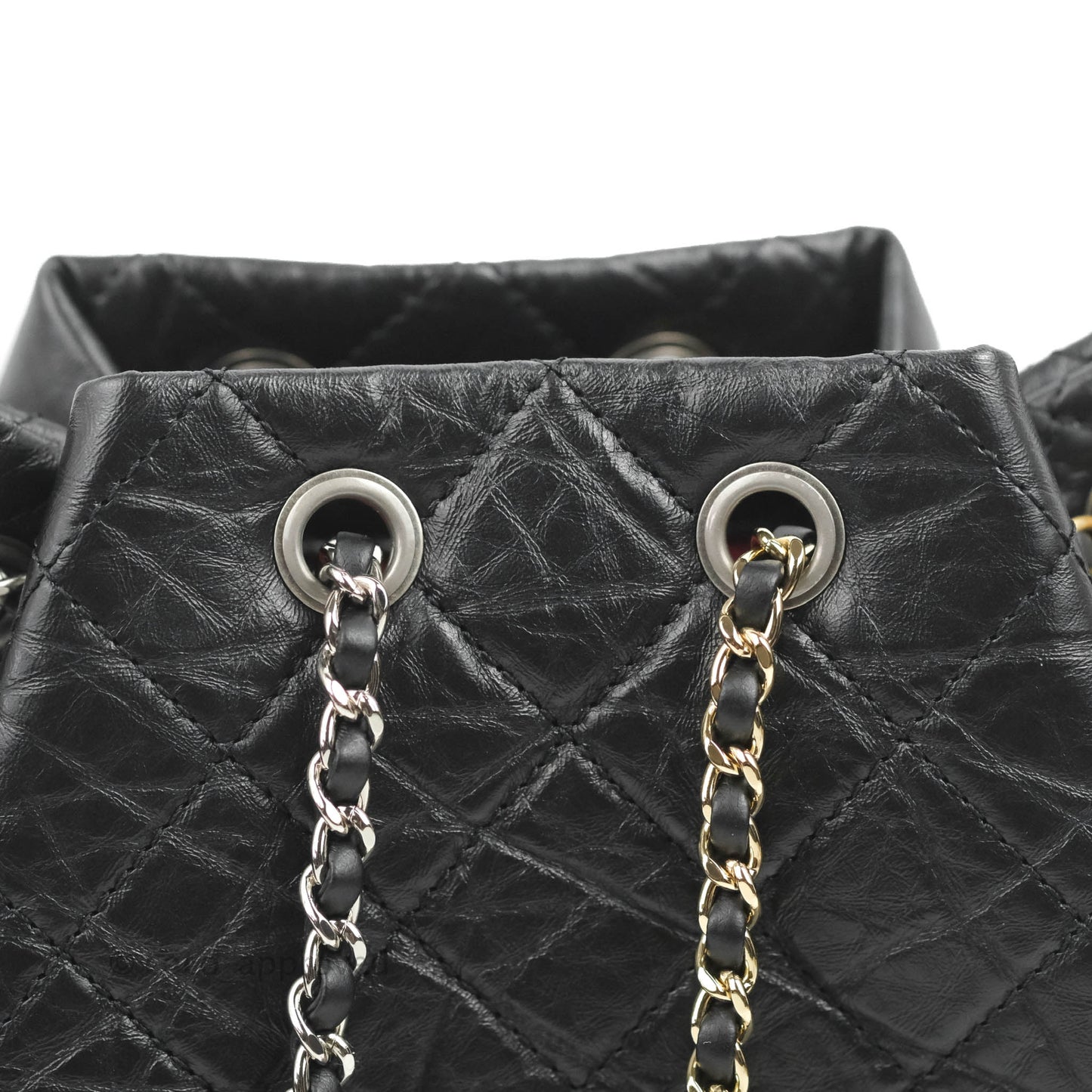 Chanel Small Gabrielle Backpack Black Aged Calfskin