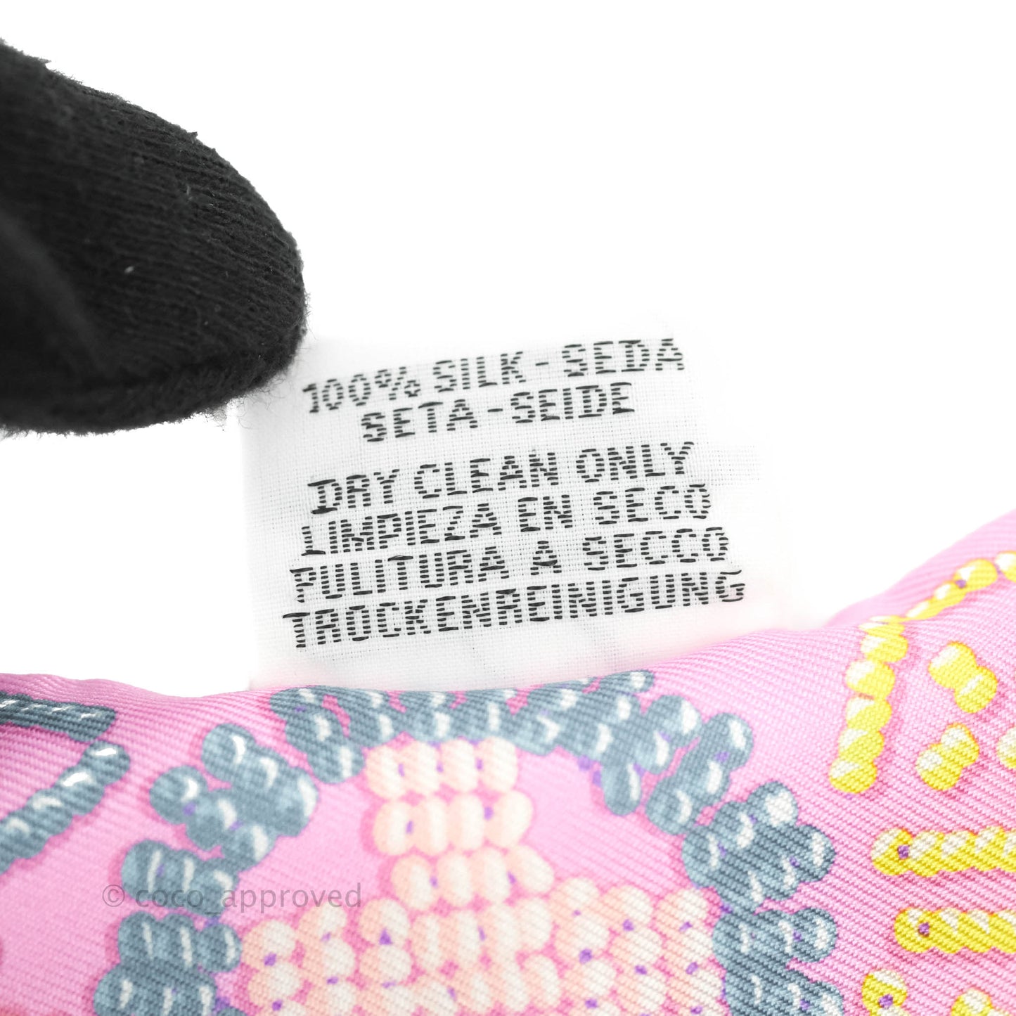 Hermès Kelly En Perles Silk Twilly Rose Bonbon/Canard
