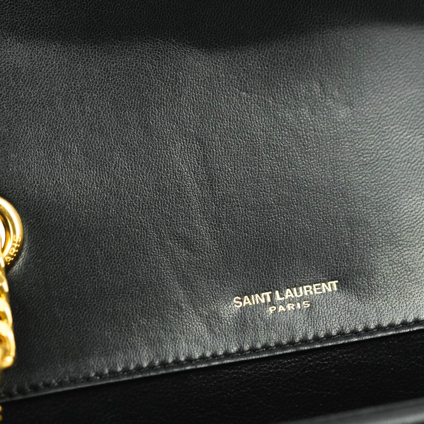 Saint Laurent Small Sulpice Triple V-Flap Black Lambskin Crossbody Bag