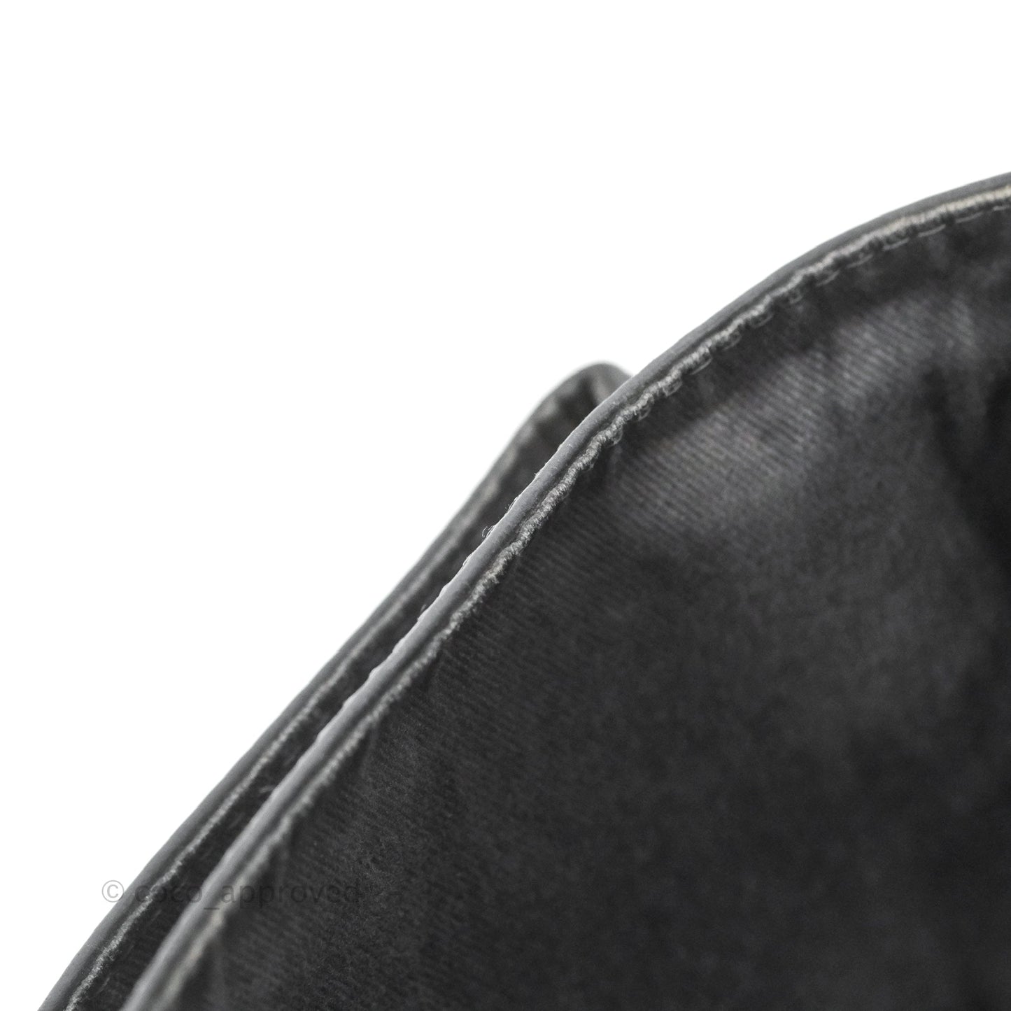 Chanel Flap Bag Black Calfskin Silver Hardware