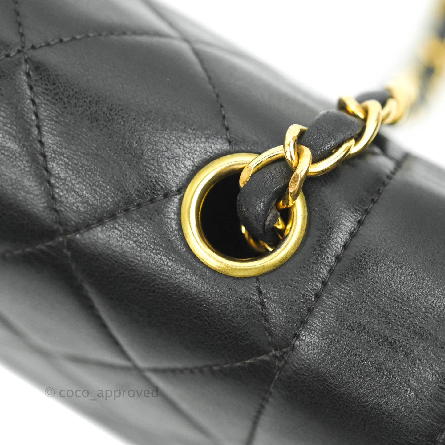 Chanel Black Quilted Lambskin Small Vintage Classic Diana Flap Bag