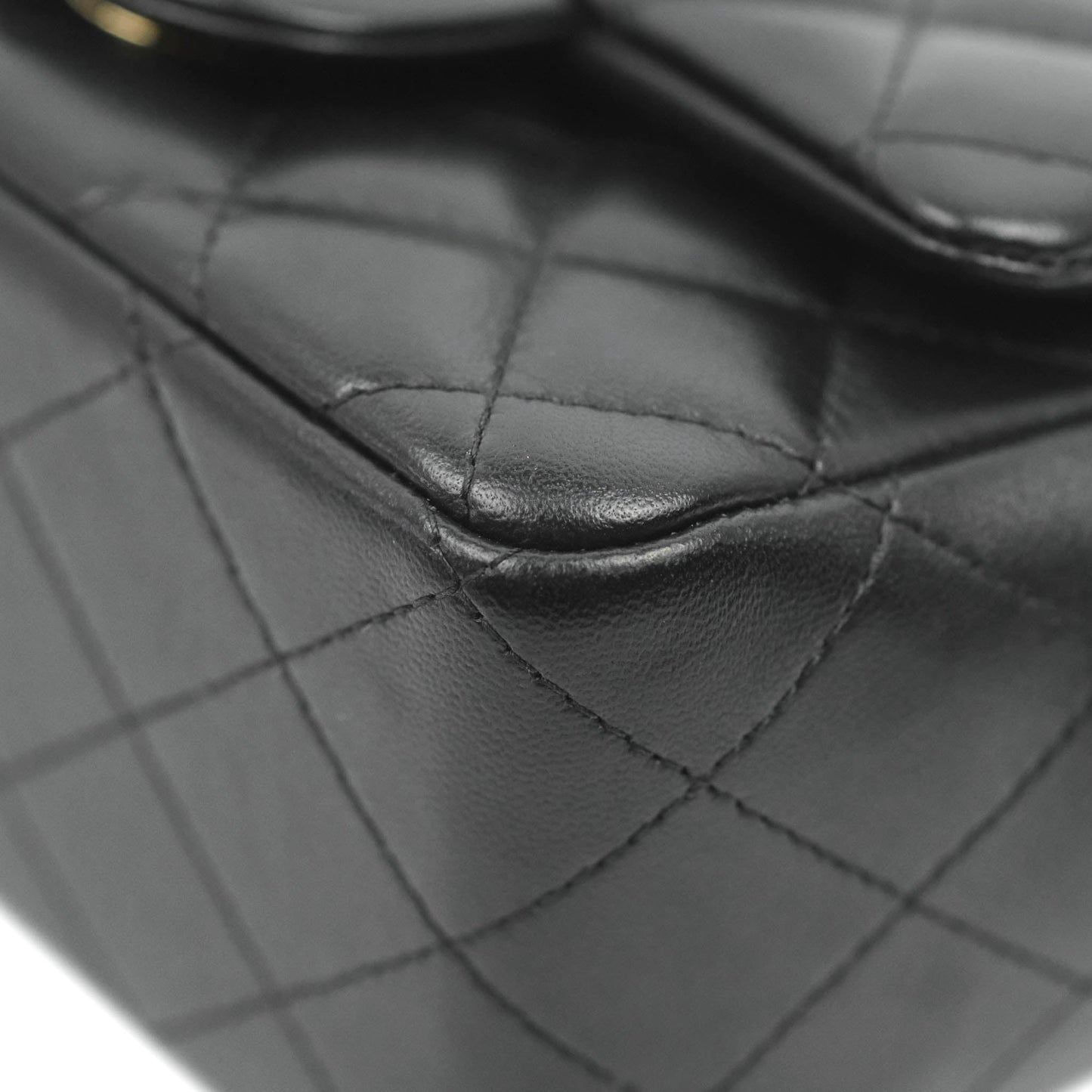 Chanel Mini Square Black Lambskin Gold Hardware